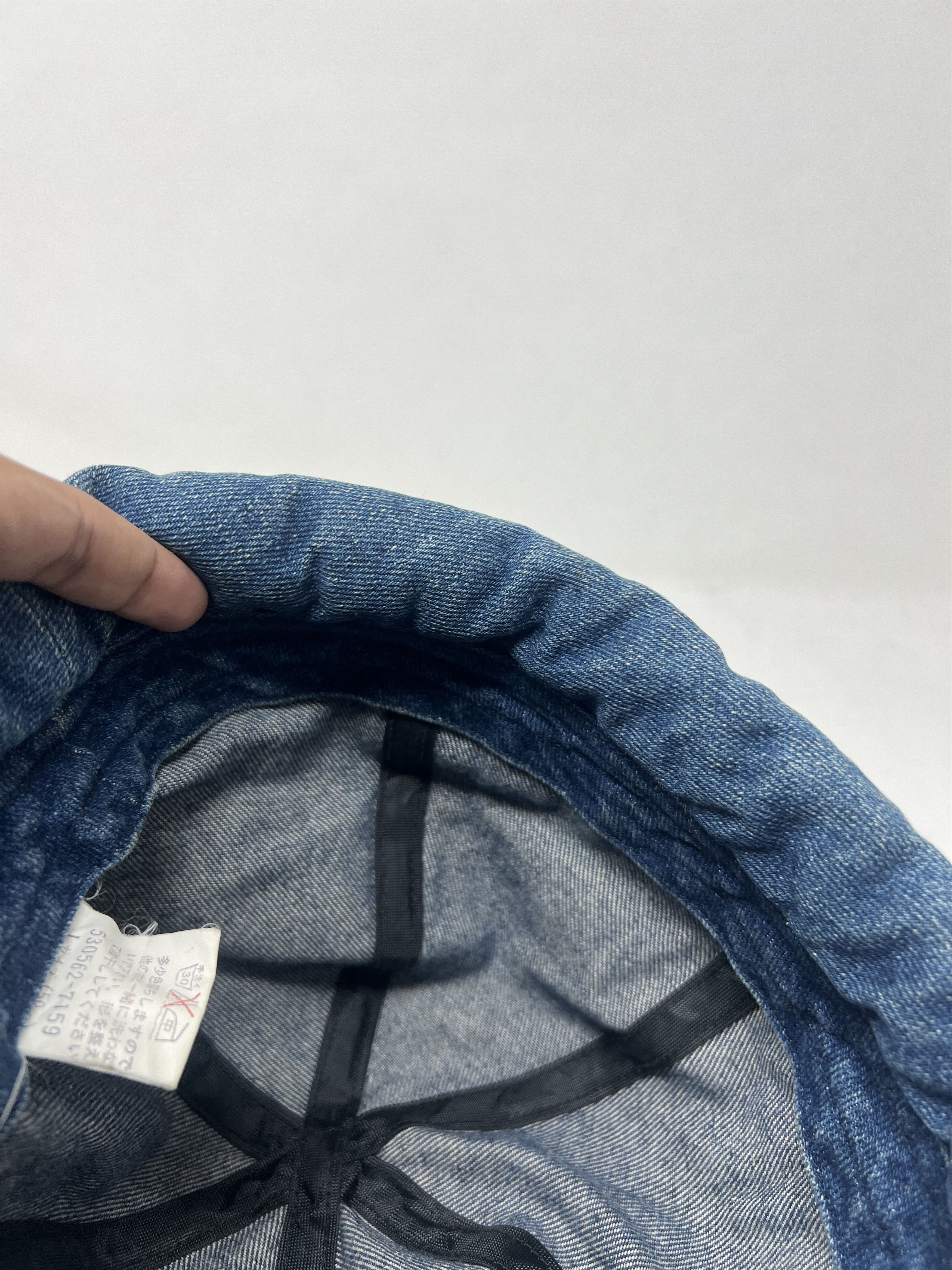 Vintage Denim Light Acid Wash Hat Size ONE SIZE - 11 Thumbnail