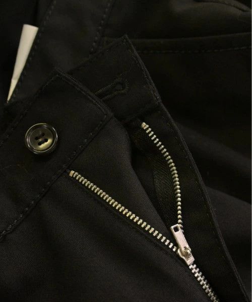 Comme des Garcons Homme Casual Pants Wool Zip Up Plain 2 Tuck Wide Pattern Black Size US 32 / EU 48 - 5 Thumbnail