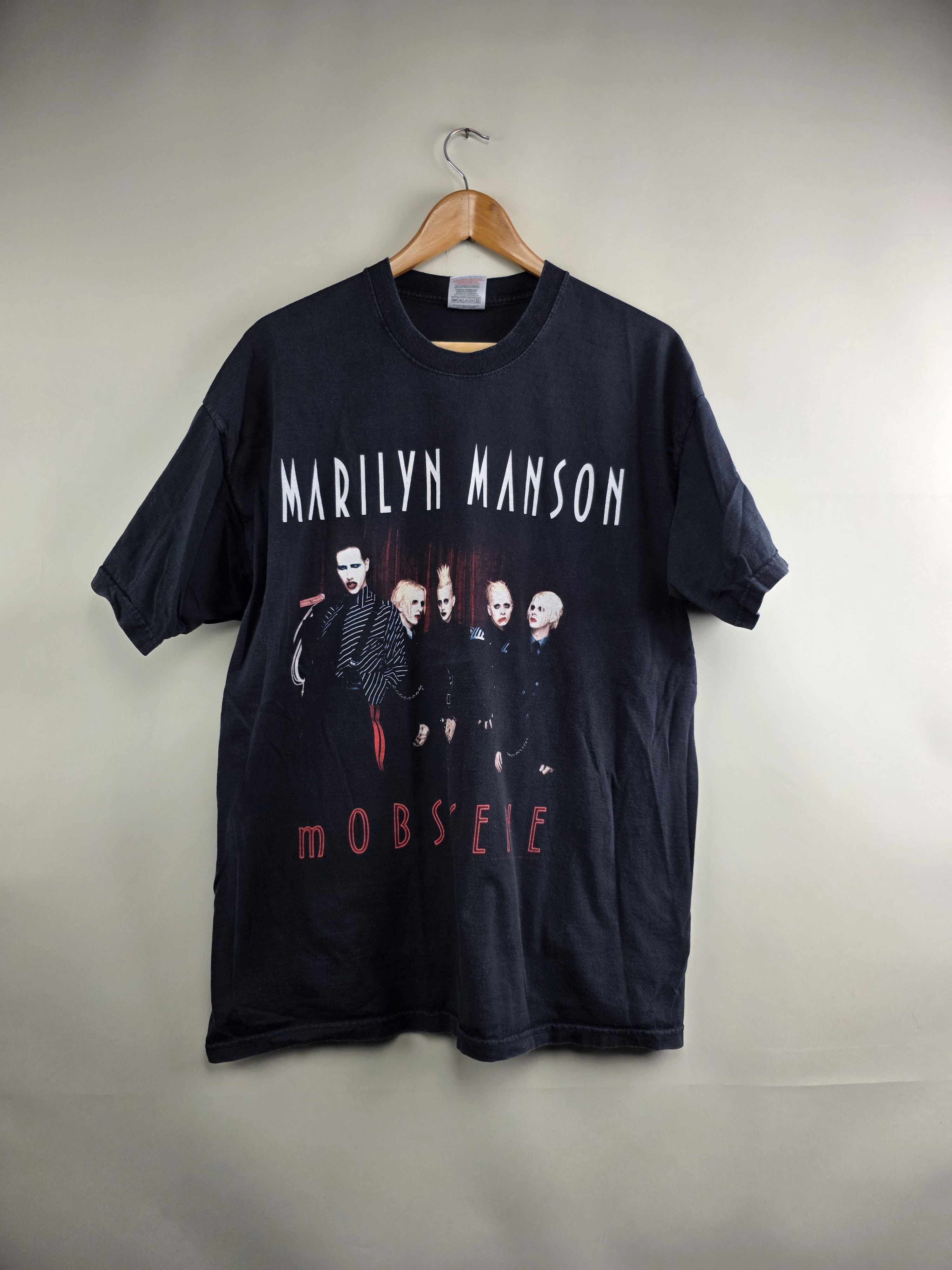 Band Tees × Marilyn Manson × Vintage 2003 Marilyn Manson Mobscene XL 23" 29" Size US XL / EU 56 / 4 - 1 Thumbnail
