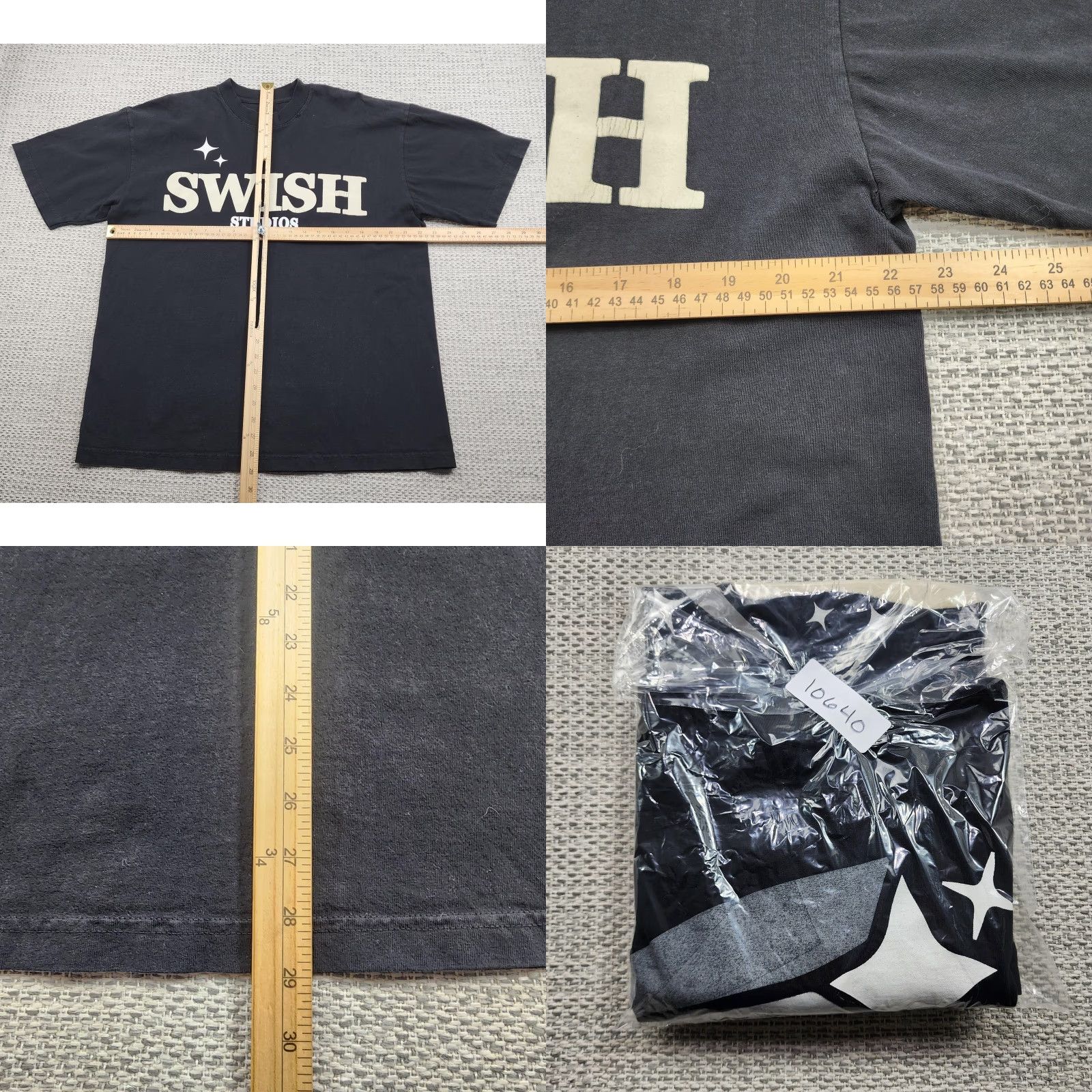 Spell Swish Studios Shirt Mens XL Black Graphic Tee Made in USA Streetwear Spell Out Size US XL / EU 56 / 4 - 8 Thumbnail