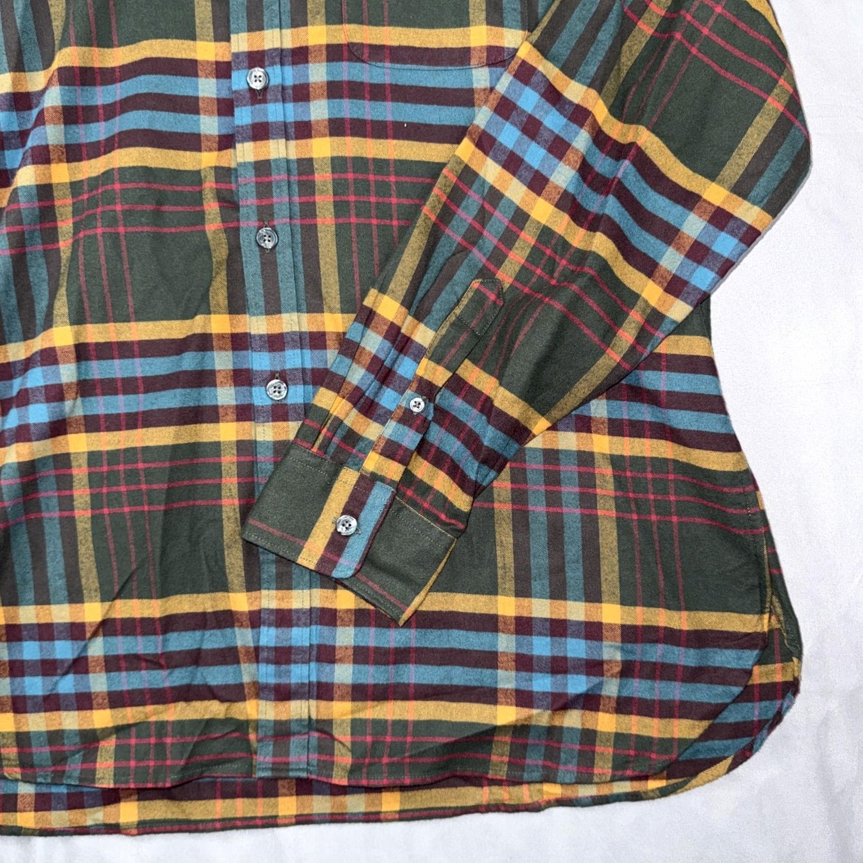 Todd Snyder Todd Snyder Shirt Men's XL Multicolor Plaid Button Front Long Sleeve Size US XL / EU 56 / 4 - 5 Thumbnail