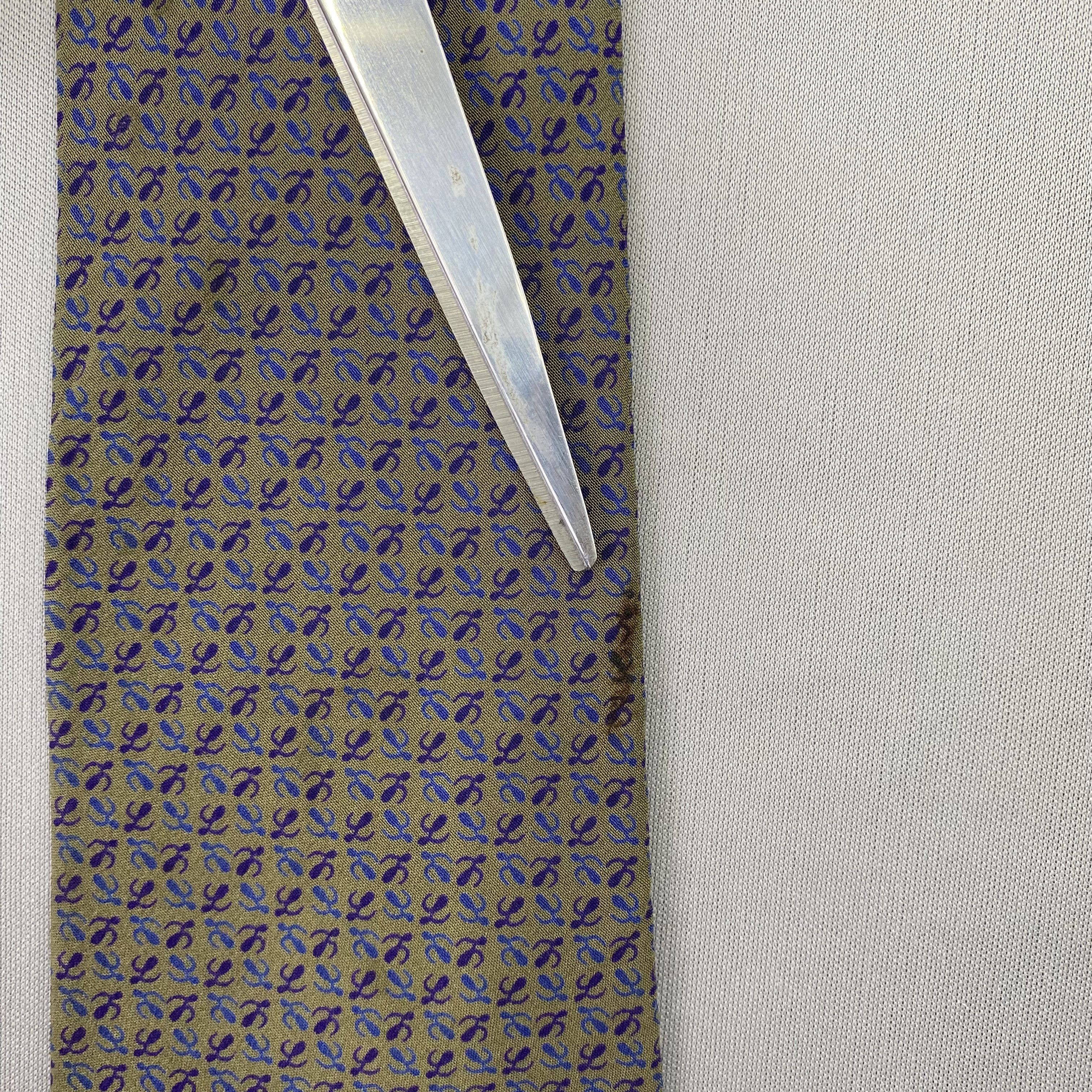 Loewe Vintage Loewe SILK Necktie Cravate Pure Silk Neck Tie Size ONE SIZE - 9 Thumbnail