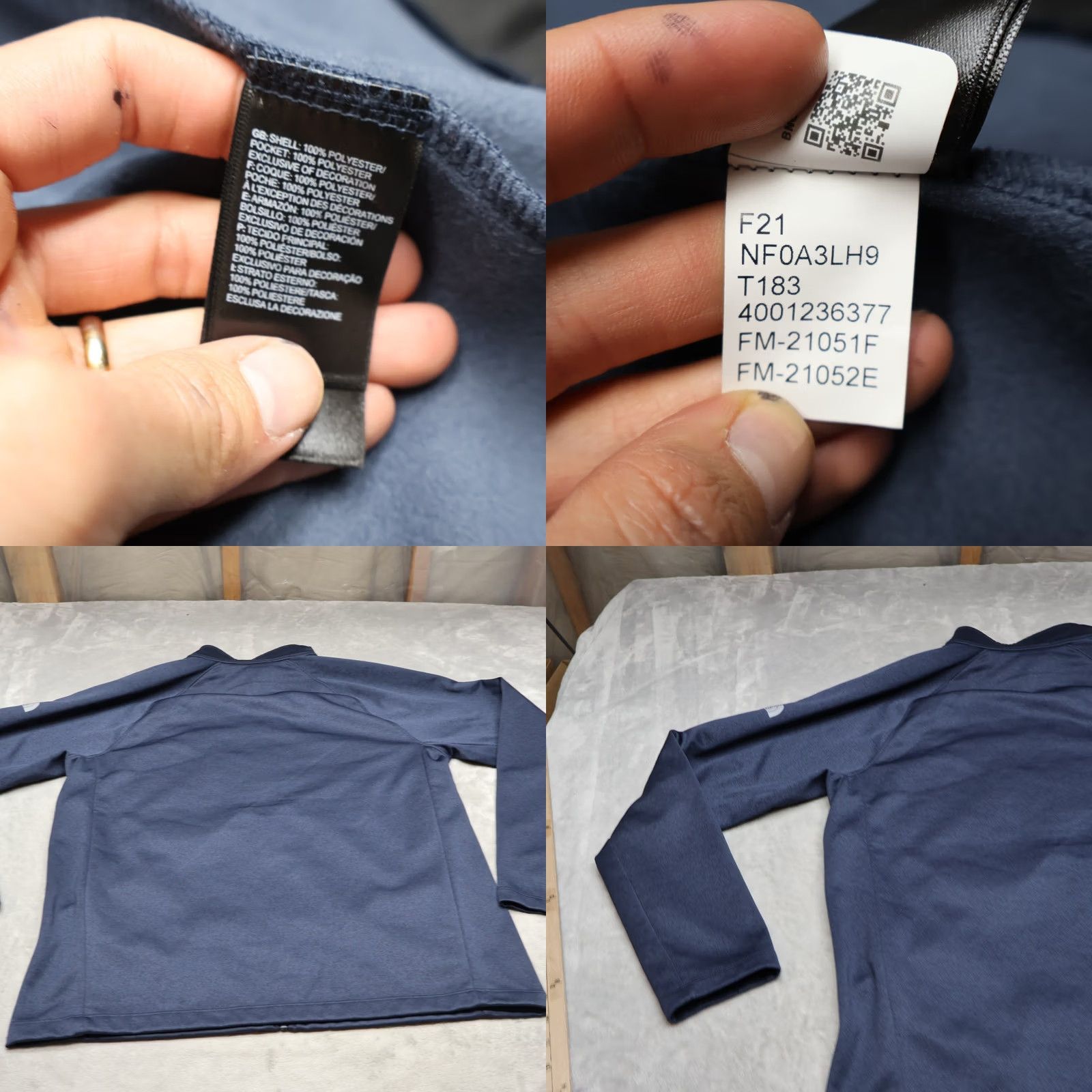 The North Face The North Face Jacket Mens L Blue Canyon Flats Fleece Full Zip Outdoor Hiking LOGO Size US L / EU 52-54 / 3 - 8 Thumbnail