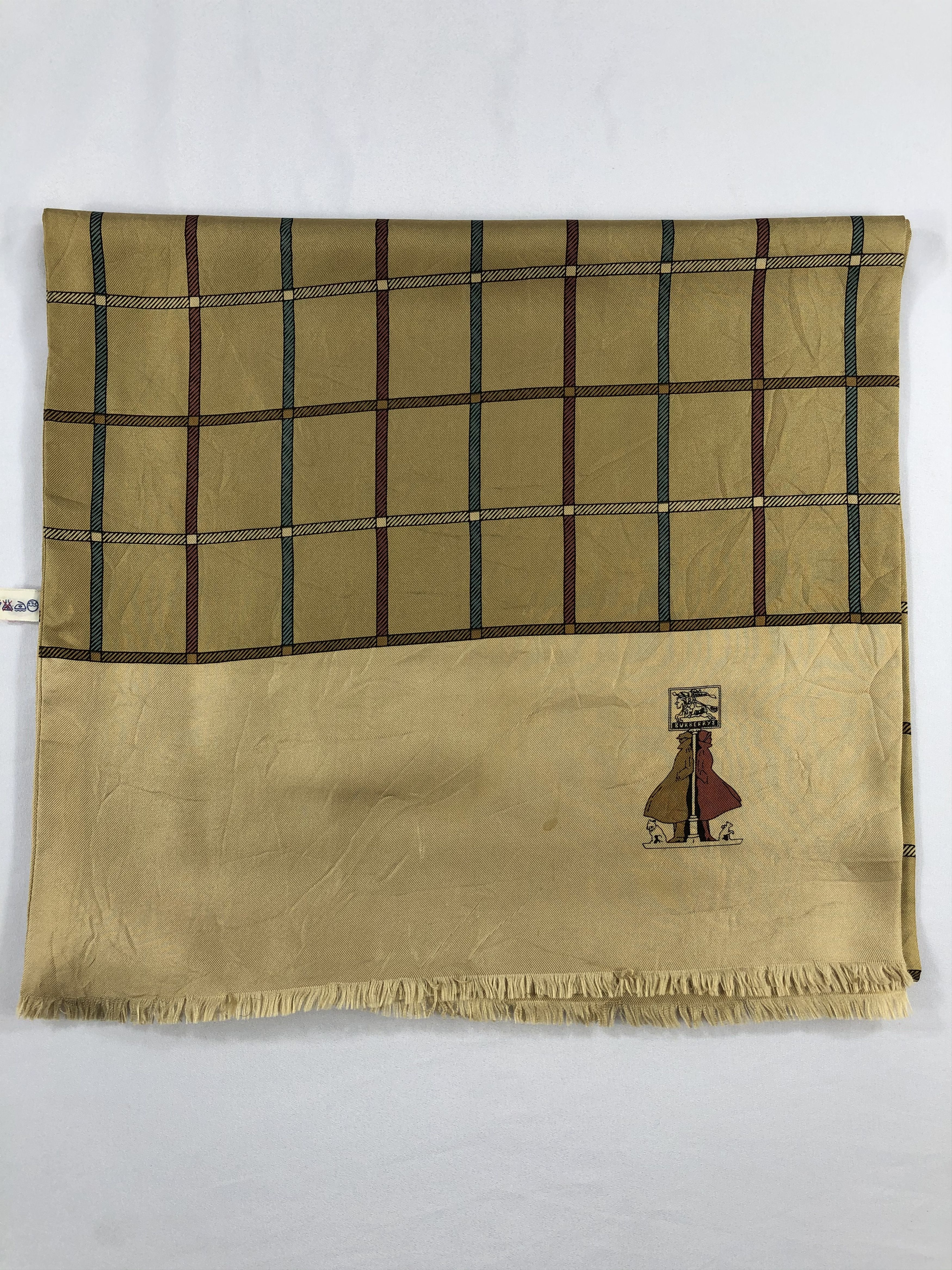 Vintage Vintage Burberry Silk Scarf Size ONE SIZE - 2 Thumbnail