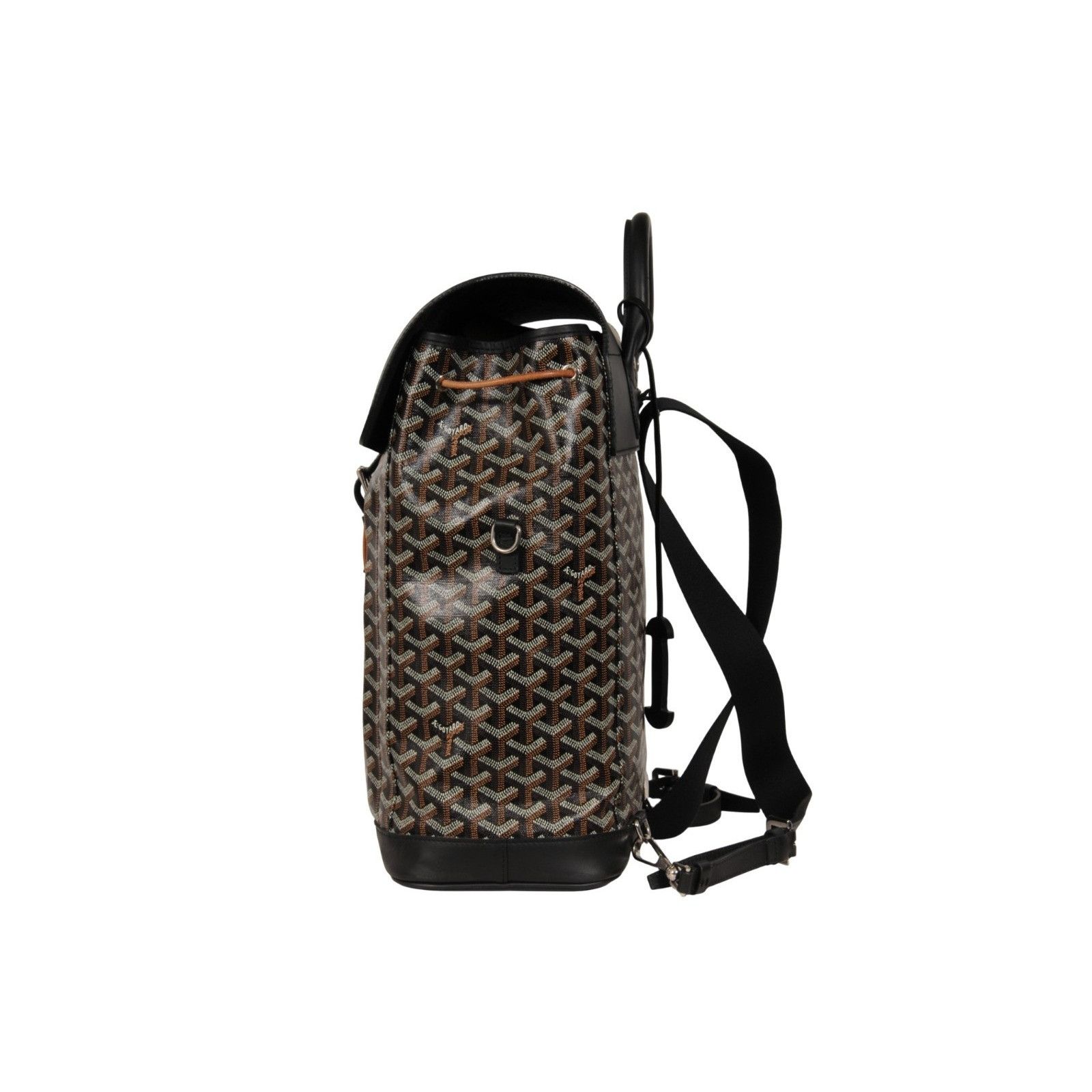 Goyard Alpin MM Backpack Black Leather Drawstring Strap Size ONE SIZE - 3 Thumbnail