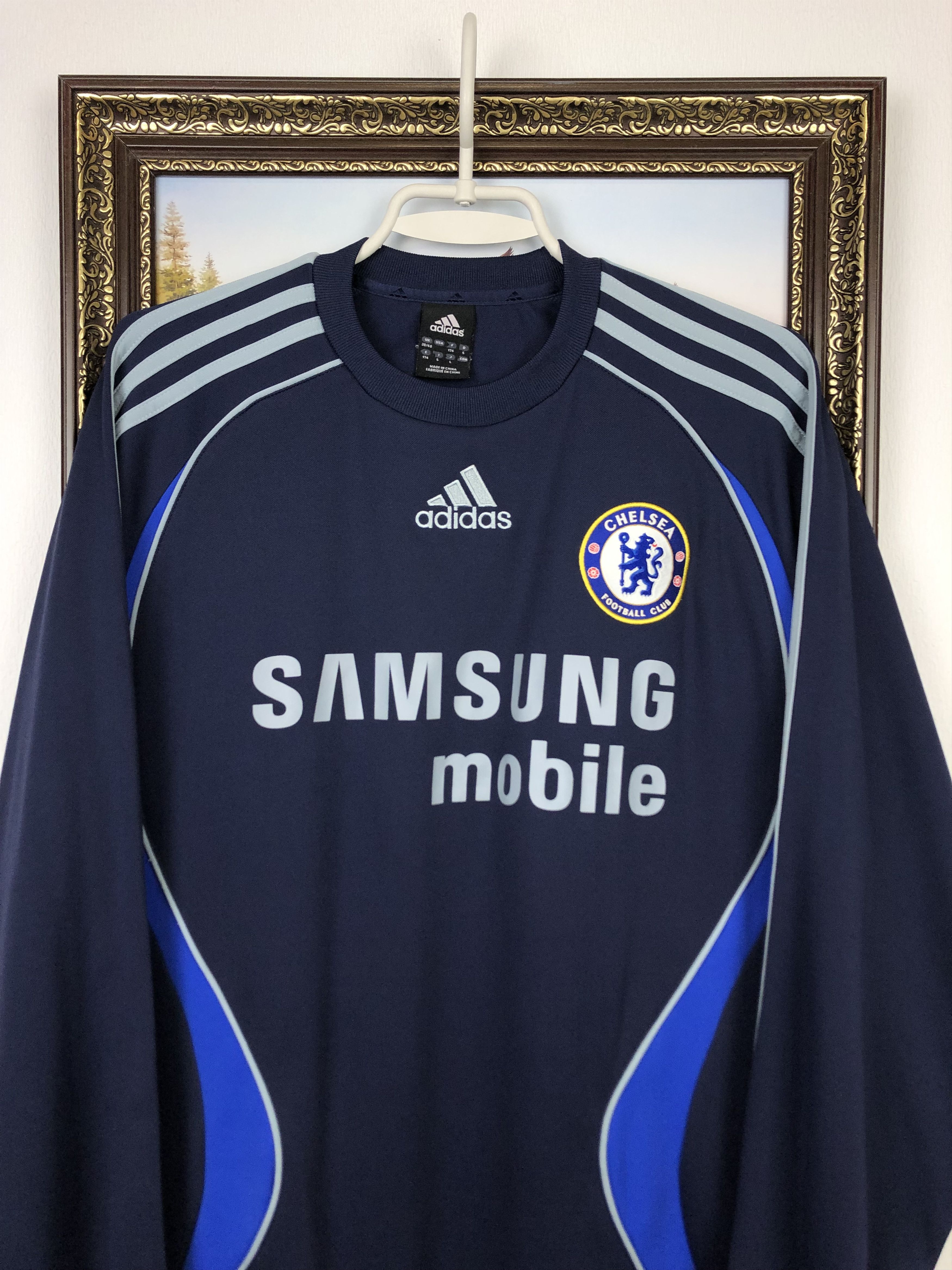 Adidas Vintage Adidas Chelsea Football Sweatshirt Soccer Track Top Size US M / EU 48-50 / 2 - 2 Thumbnail