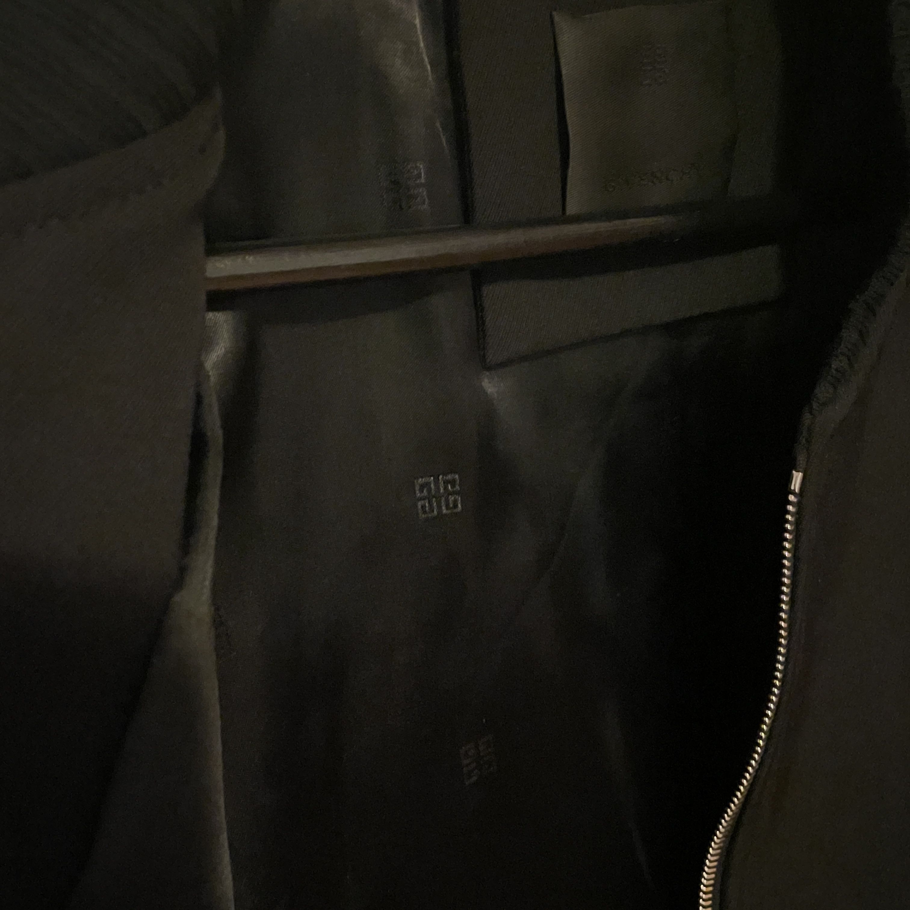 Givenchy GIVENCHY Black 4G Logo Virgin Wool Bomber Jacket Men L 50 Size US M / EU 48-50 / 2 - 22 Thumbnail