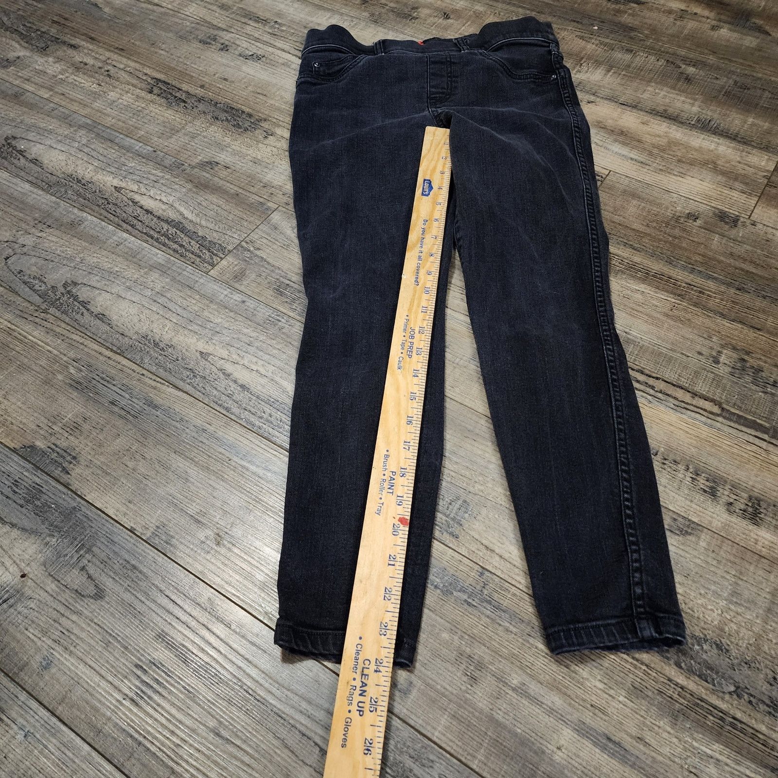 Spanx Spanks black denim jeans jeggings size Small Petite 2371 Size 26" / US 2 / IT 38 - 2 Thumbnail