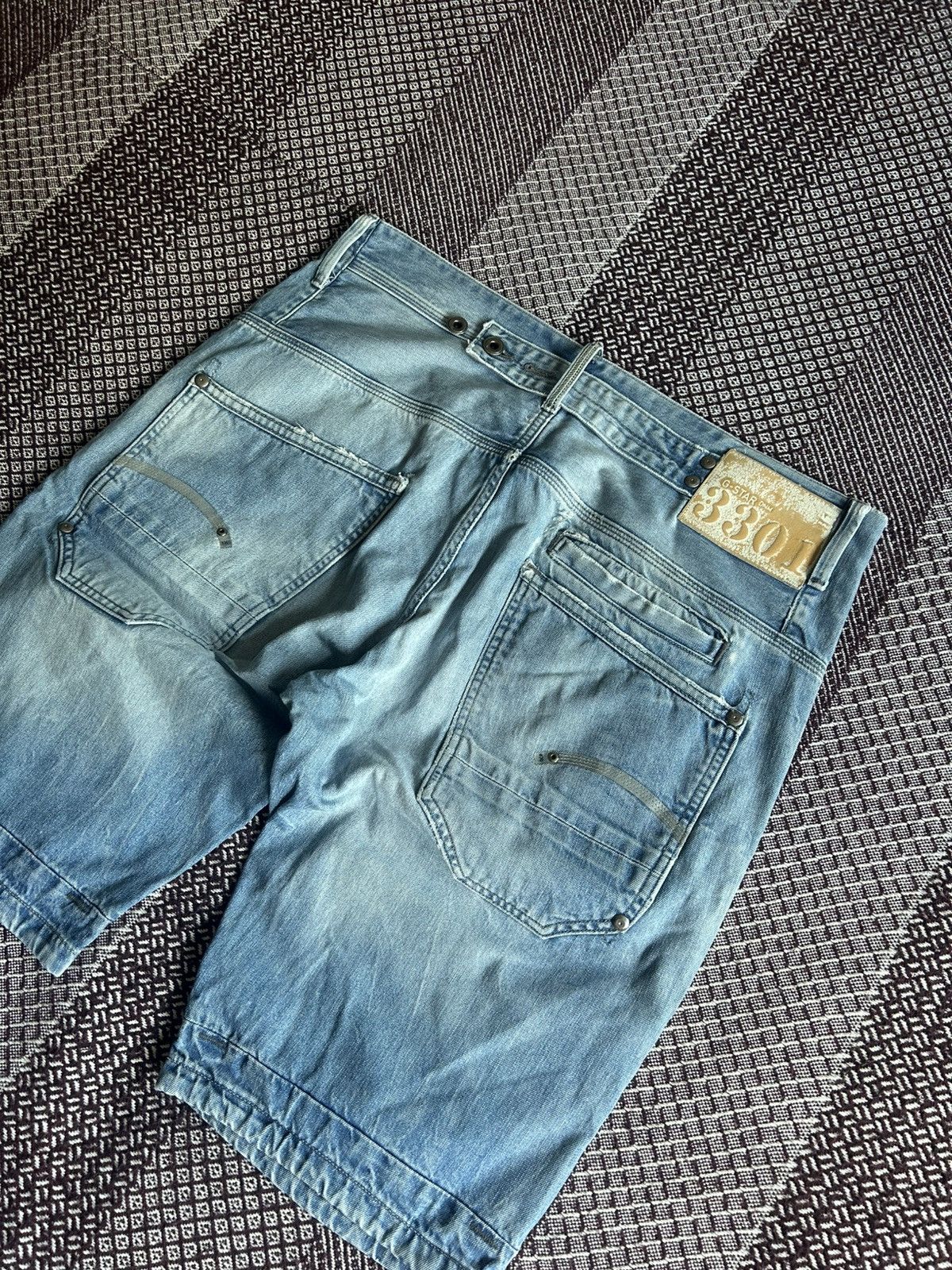 G-Star Vintage G-Star Raw Structor Denim Shorts Size 34 Streetwear Size US 34 / EU 50 - 9 Thumbnail