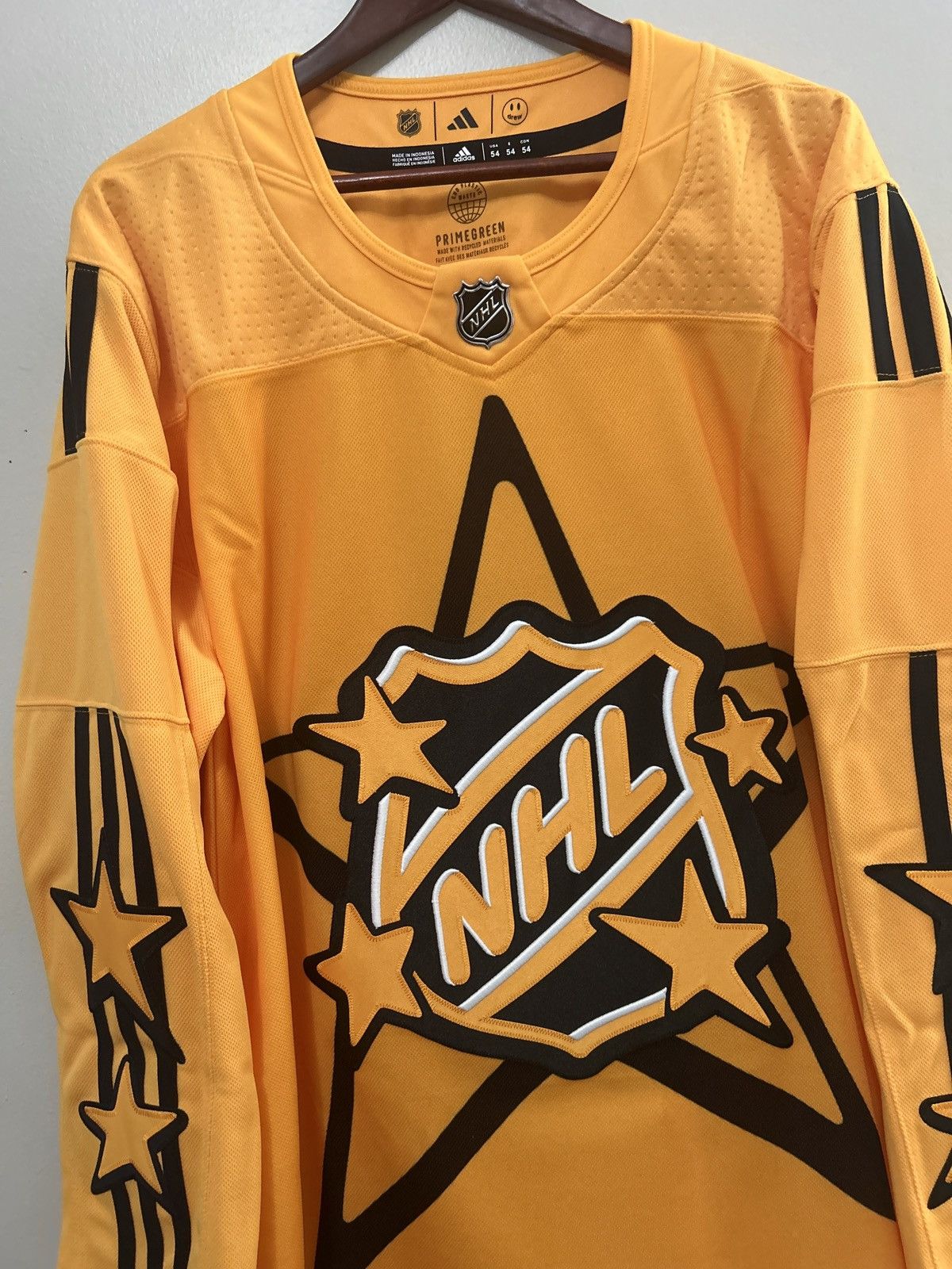 Adidas × NHL 2024 All Star Game Adidas x Drew House Yellow NHL Jersey Size US XL / EU 56 / 4 - 3 Thumbnail