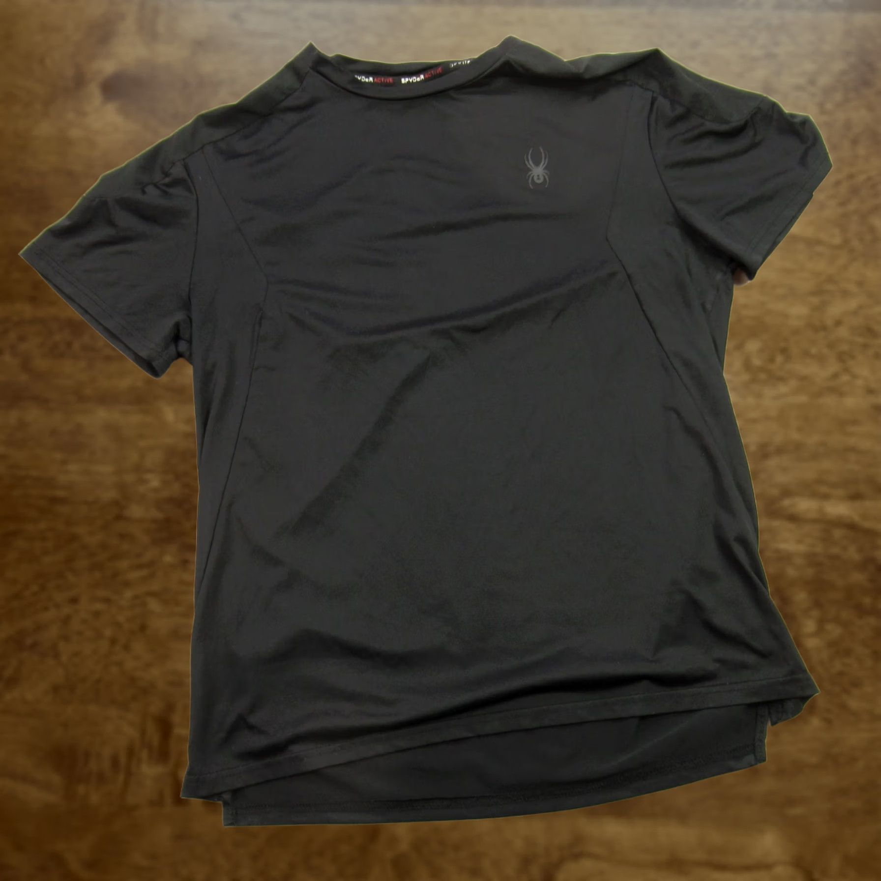 Spyder Spyder Shirt Mens Short Sleeve Crew Neck Outdoors Lightweight Black Size US M / EU 48-50 / 2 - 1 Thumbnail