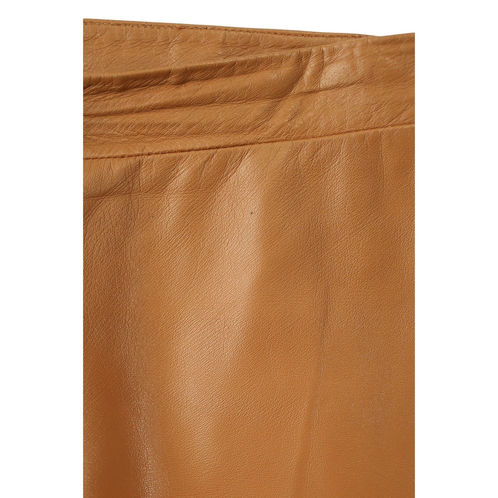 Jil Sander Nappa Brown Leather Pants Size 27" / US 4 / IT 40 - 3 Thumbnail