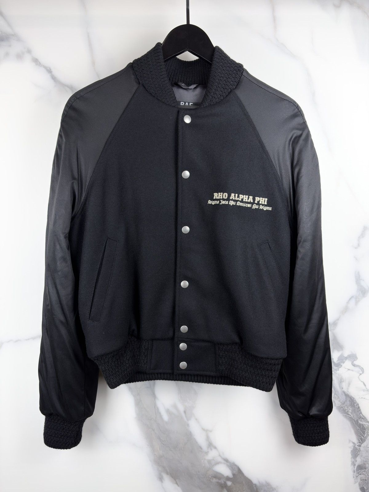 Raf Simons FW06 Raf By Raf Simons Ashes And Heroes Wool Varsity Jacket Size US S / EU 44-46 / 1 - 3 Thumbnail