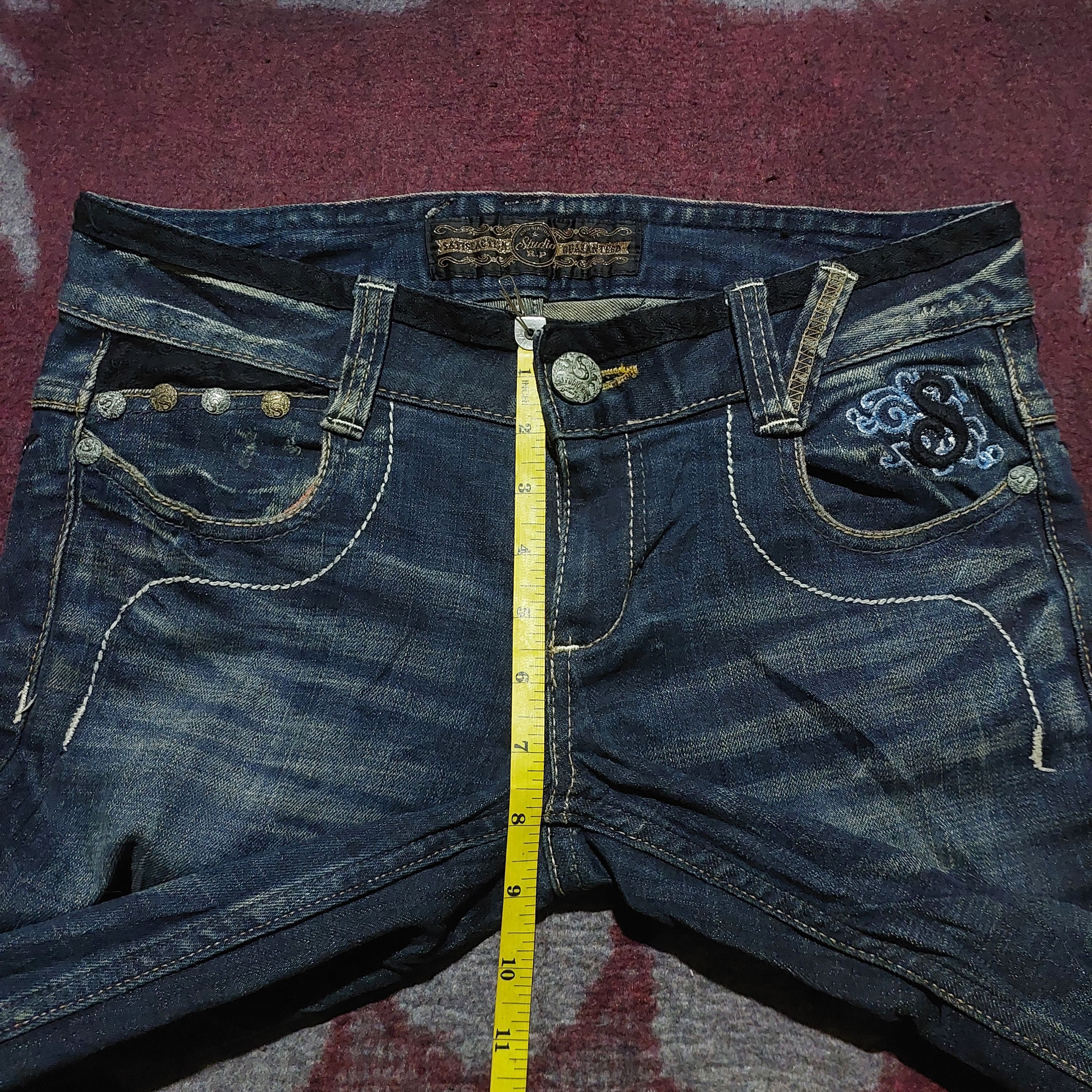 Hysteric Glamour Studio R.P Butterfly Embroidered Studded bootcut Denim Size US 32 / EU 48 - 21 Thumbnail