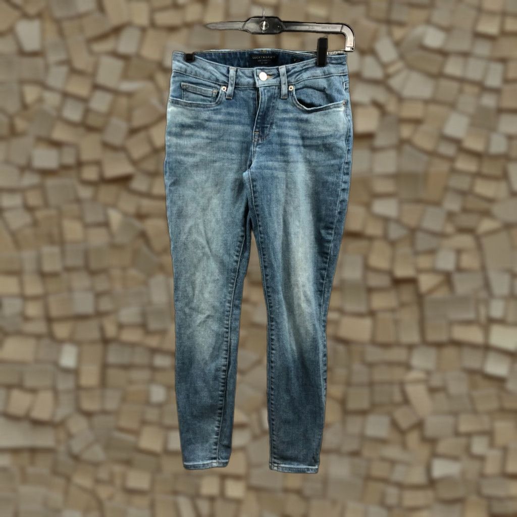 Lucky Brand Lucky Brand Jeans Skinny Adult Regular Low Rise Lolita 2 Womens Blue Denim 5-Pocket Comfort Size 26" / US 2 / IT 38 - 1 Thumbnail