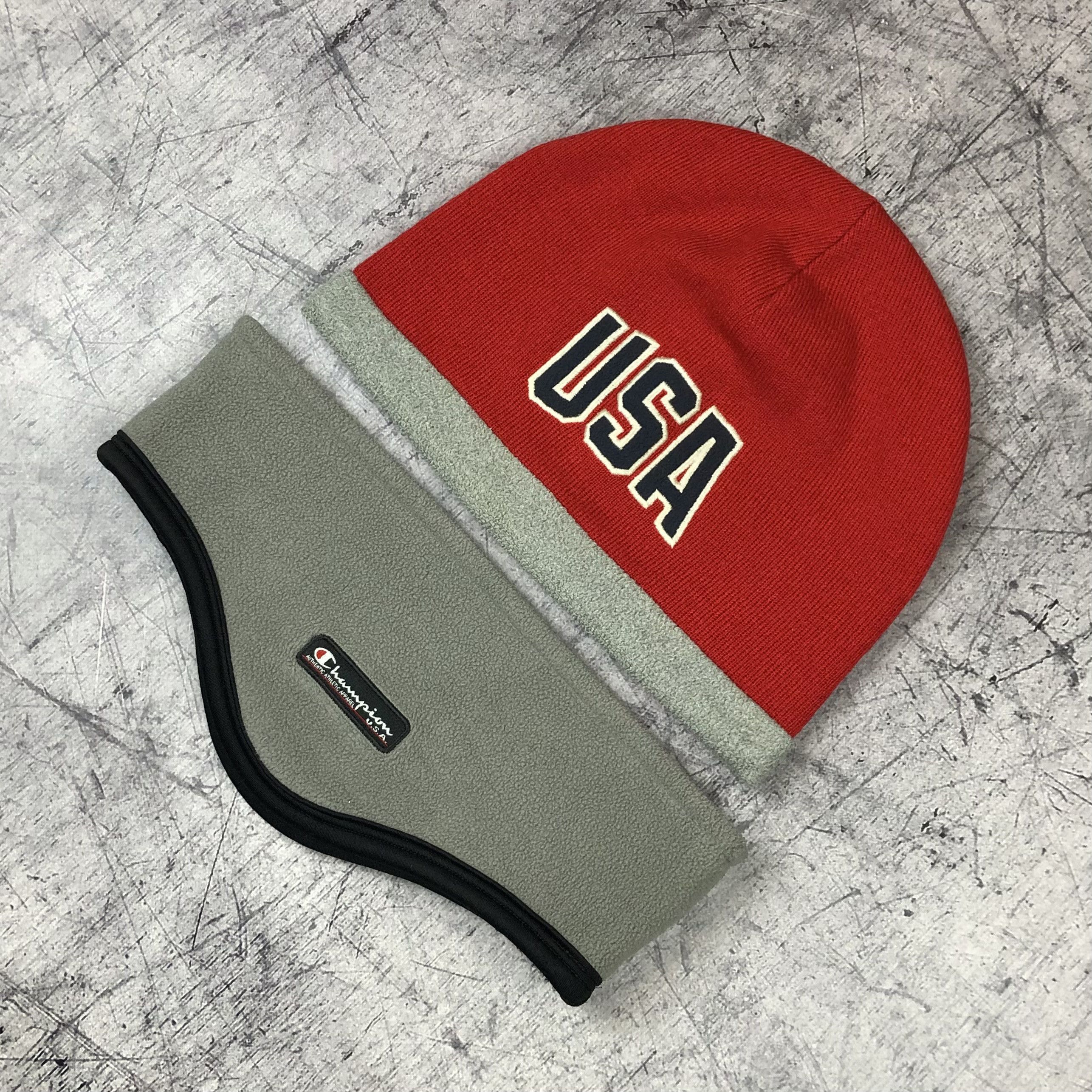 Champion Vintage Champion USA Beanie Hat Fleece Headband Size ONE SIZE - 2 Thumbnail
