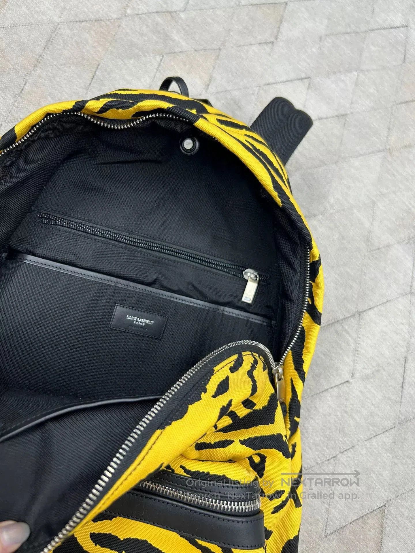 Saint Laurent Paris Saint Laurent Tiger Stripe Backpack. Size ONE SIZE - 3 Thumbnail