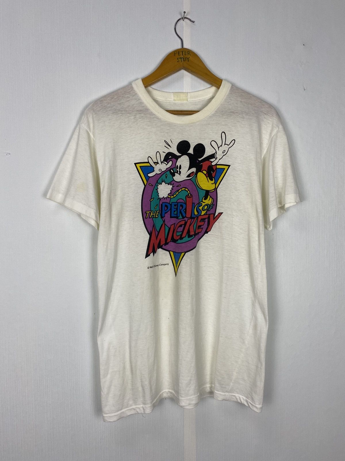 Mickey Mouse Vintage 80s Walt Disney Company Size US S / EU 44-46 / 1 - 2 Thumbnail