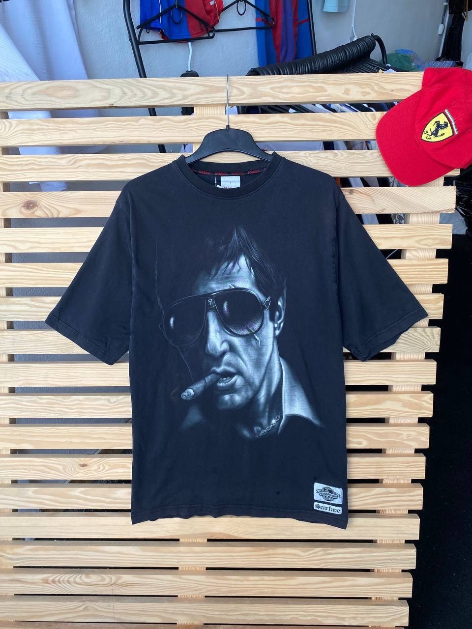 Vintage Vintage 1990’s Scarface Faded T Shirt Y2K Hype Size US L / EU 52-54 / 3 - 1 Thumbnail