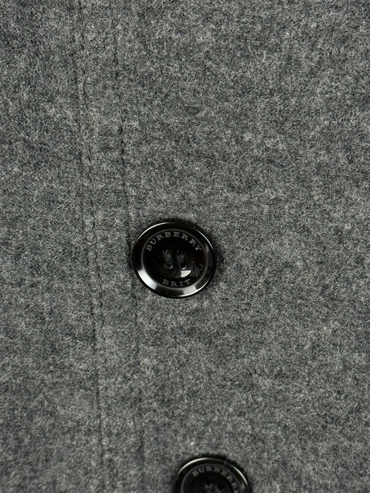 Burberry Burberry Brit Wool Pea Coat Grey Nova Check Lining IT40 US4 Size XS / US 0-2 / IT 36-38 - 3 Thumbnail