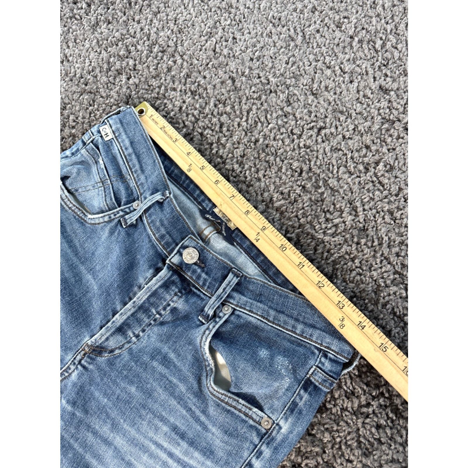 Citizens Of Humanity VINTAGE Citizens Of Humanity Elsa Jeans Women 27x24 Mid Rise Slim Crop Denim Blue Cotton Blend 5-Pocket Inseam 24 Size 27" / US 4 / IT 40 - 4 Thumbnail