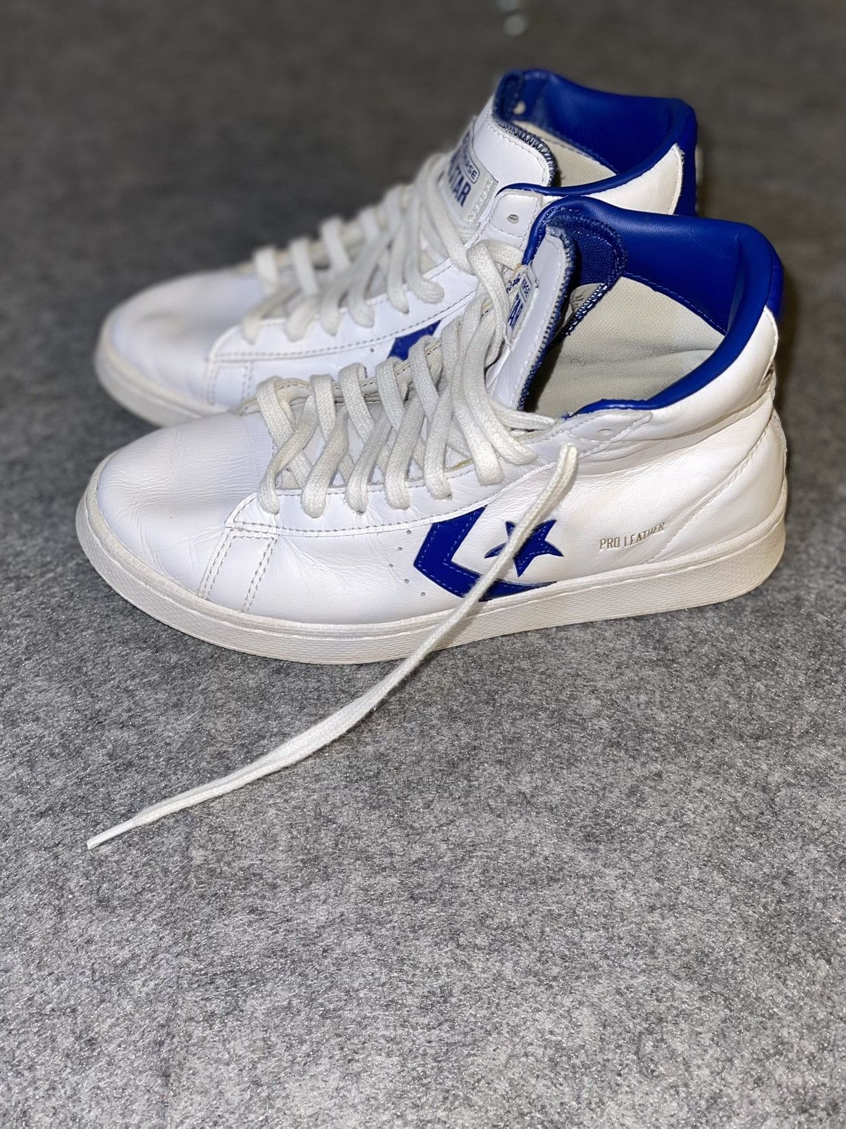 Converse Pro Leather Mid White Blue 170359 Mens