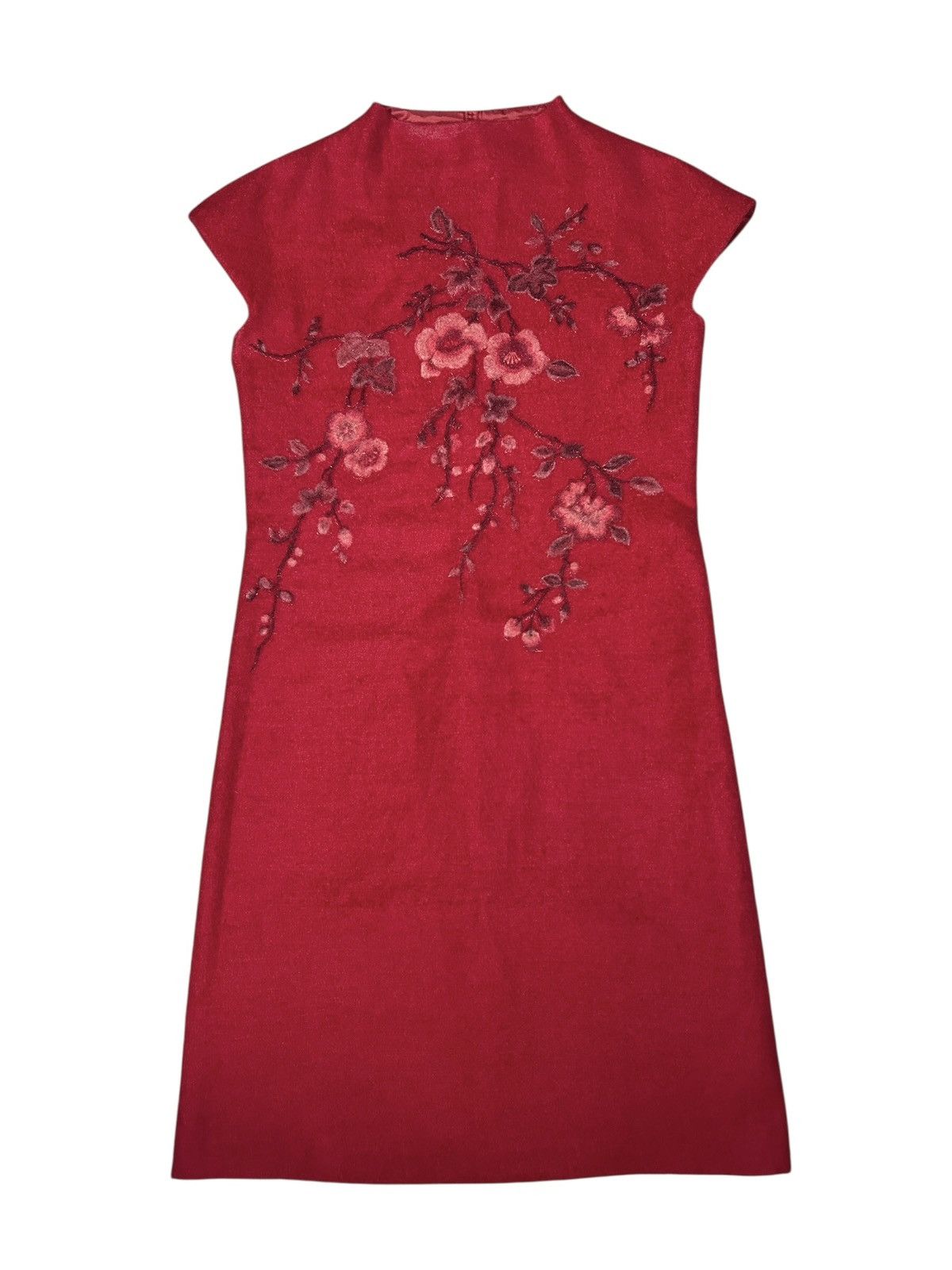 Vivienne Tam 90s Wool Floral Dress Size XS / US 0-2 / IT 36-38 - 1 Thumbnail