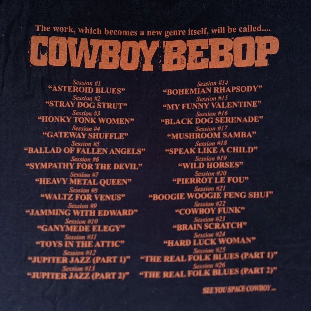Anime Vintage Cowboy Bebop 20th Anniversary Japanese Anime T-shirt Size US L / EU 52-54 / 3 - 7 Thumbnail