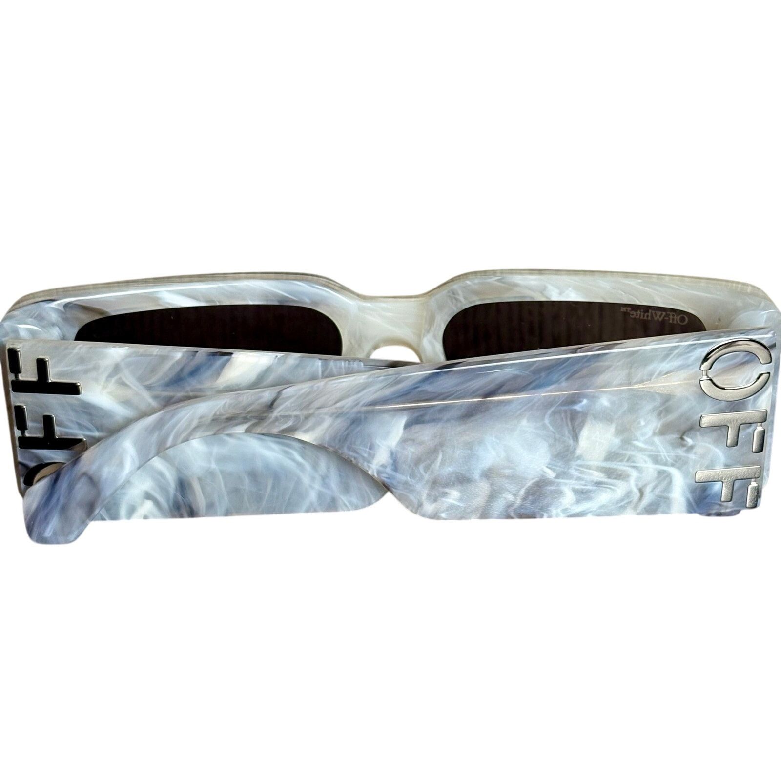 Off-White NEW Off-White Unisex Sunglasses - Milano, Marble Gray. Size ONE SIZE - 7 Thumbnail
