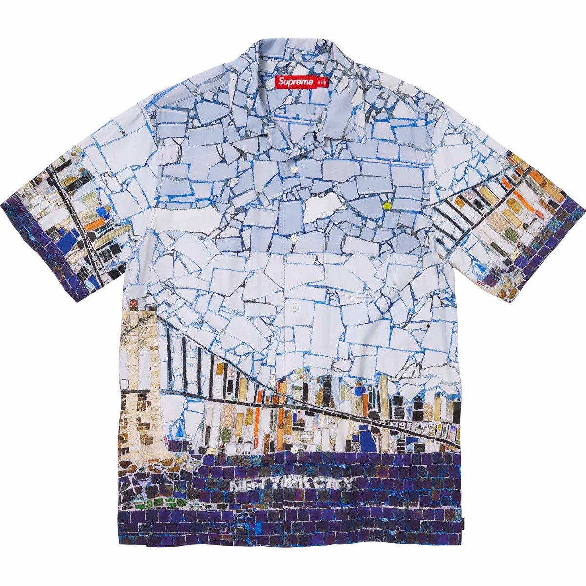 image of Supreme Mosaic S/s Shirt, Men's (Size XL)