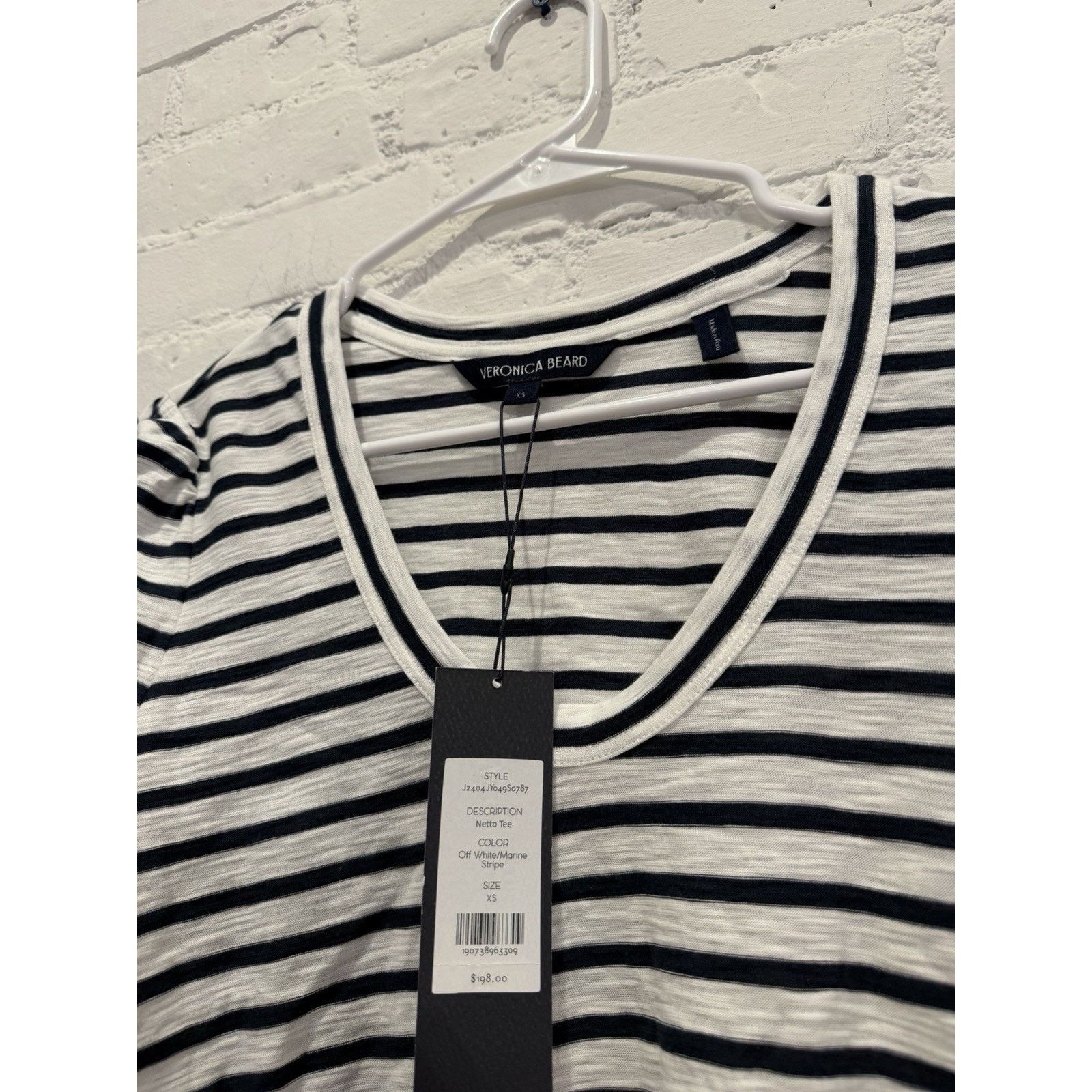 Veronica Beard VERONICA BEARD TOP WOMENS SIZE XS NETTO TEE SHIRT PUFF Size XS / US 0-2 / IT 36-38 - 5 Thumbnail