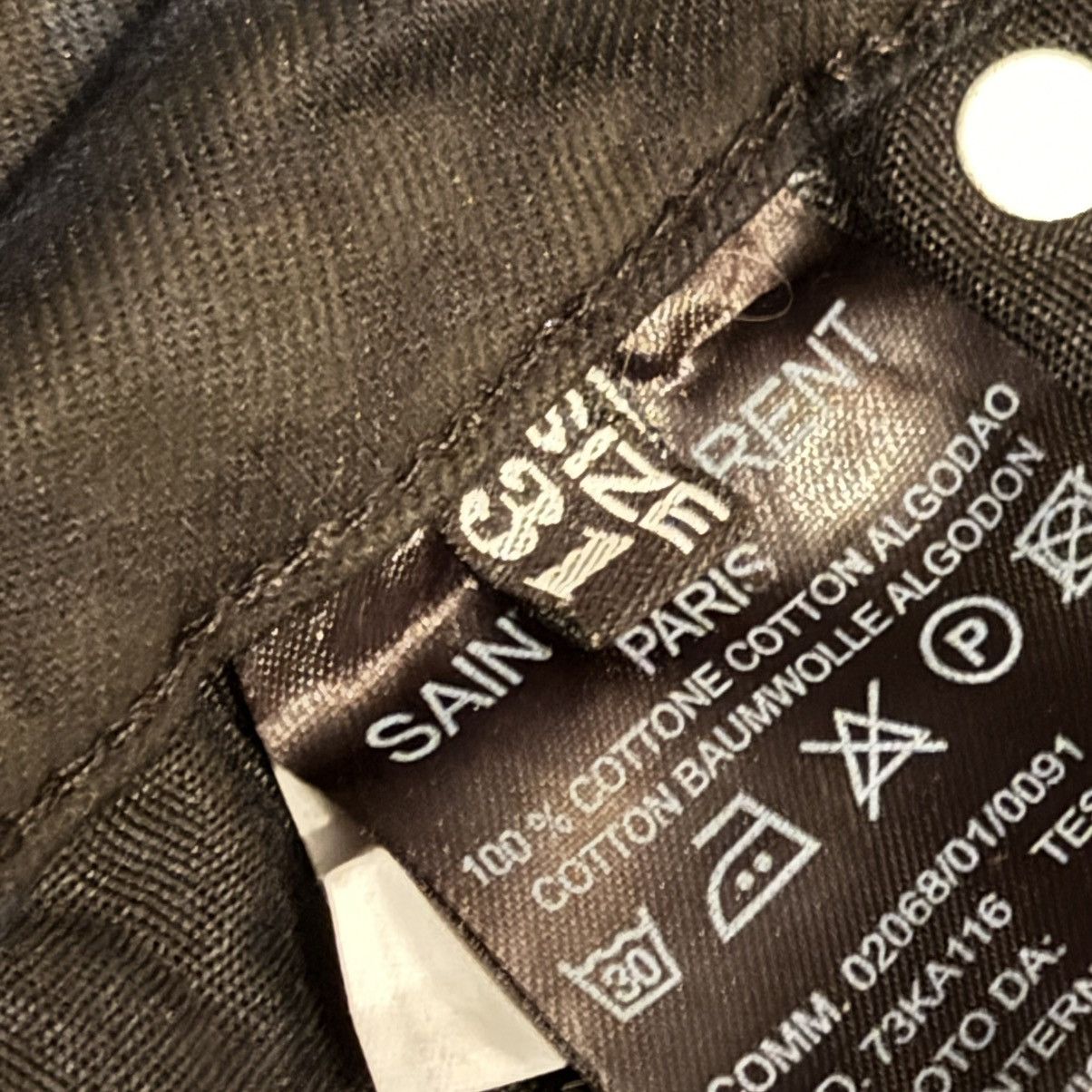 Saint Laurent Paris Saint Laurent Paris black leopard print jeans Size 31" - 11 Thumbnail