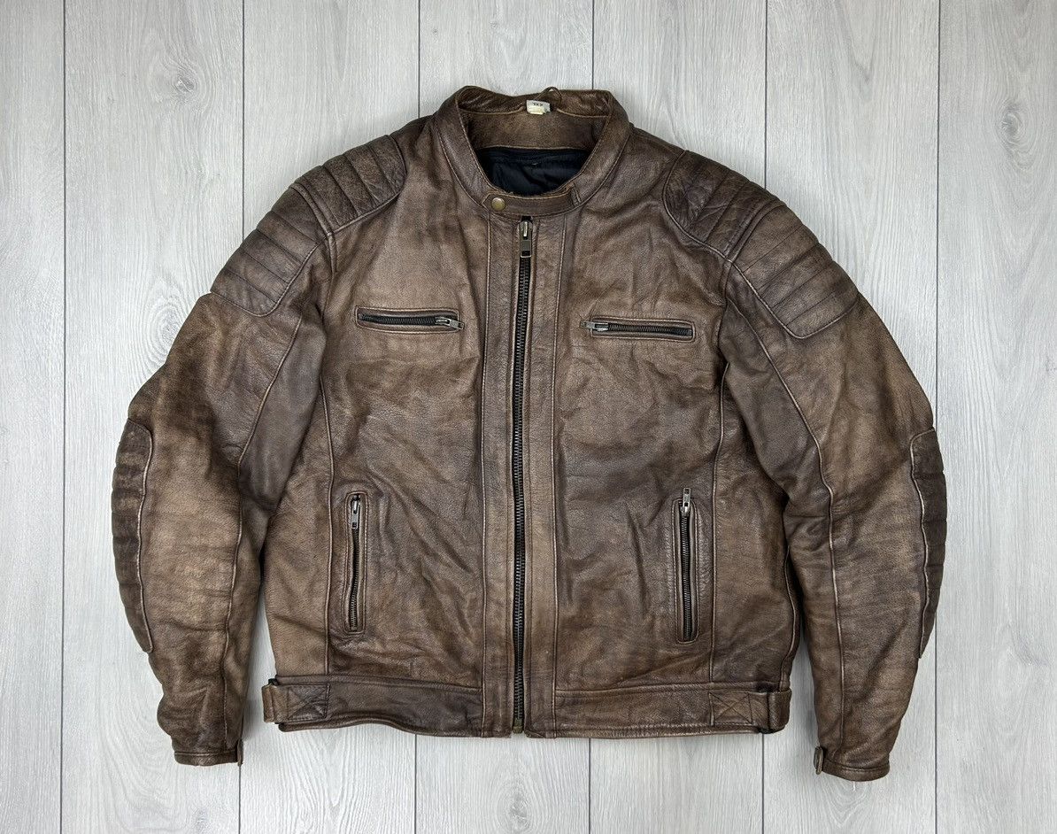 Other Leather Racing Moto Jacket Brown size XL Size US XL / EU 56 / 4 - 2 Thumbnail