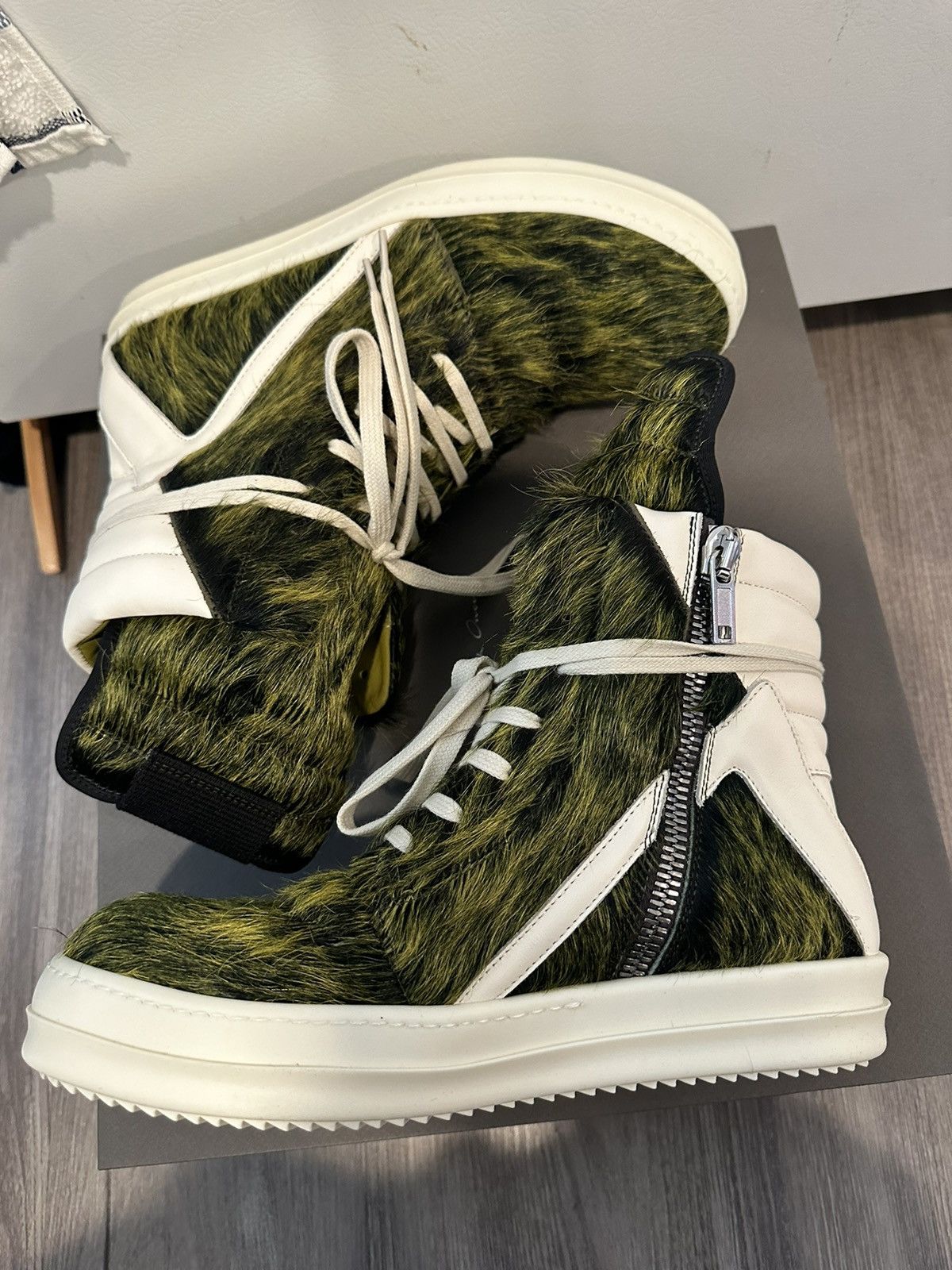 Rick Owens Rick Owens FW23 Grinch Hair Geobaskets Size 40 | Grailed