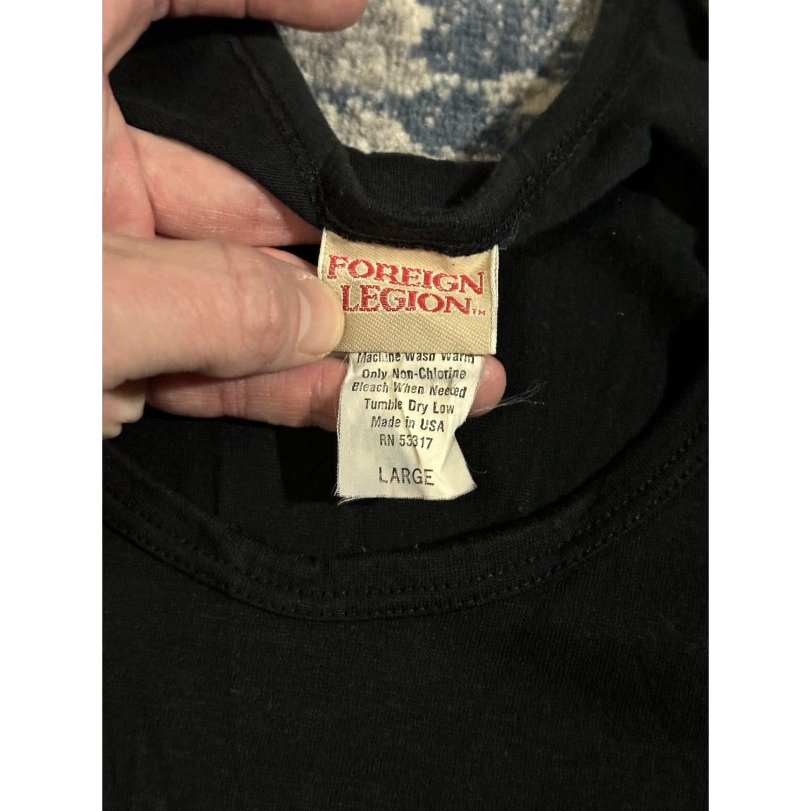 Vintage VINTAGE Bundeswehr Black Tank Top T Shirt L USA Graphic Print 90s Army Men 1990s Foreign Legion Logo Shirt Size US L / EU 52-54 / 3 - 3 Thumbnail