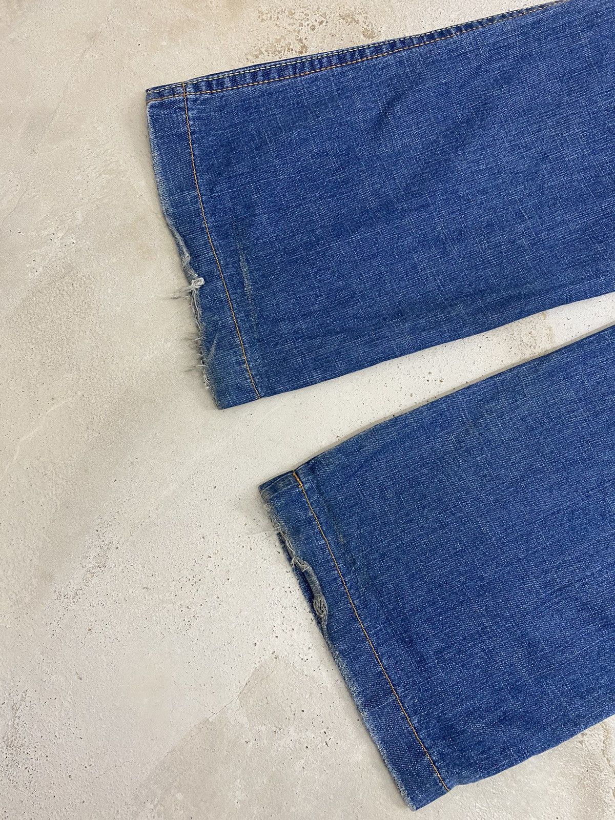 Japanese Brand × Le Grande Bleu (L.G.B.) Flare Red Pepper Jean Japan Unisex Mud Washed Upper Clawn Size US 29 - 9 Thumbnail