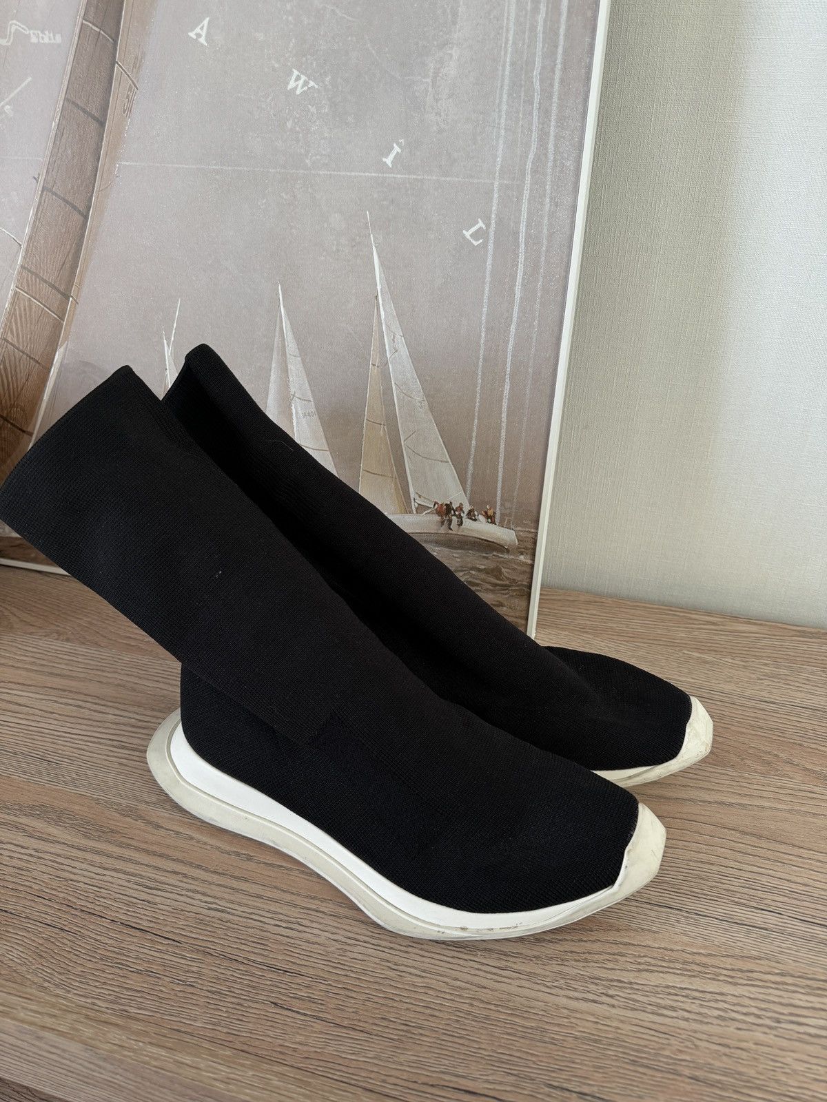 Rick Owens Rick Owens Drkshdw High Socks Sneakers Size US 7 / IT 37 - 4 Thumbnail