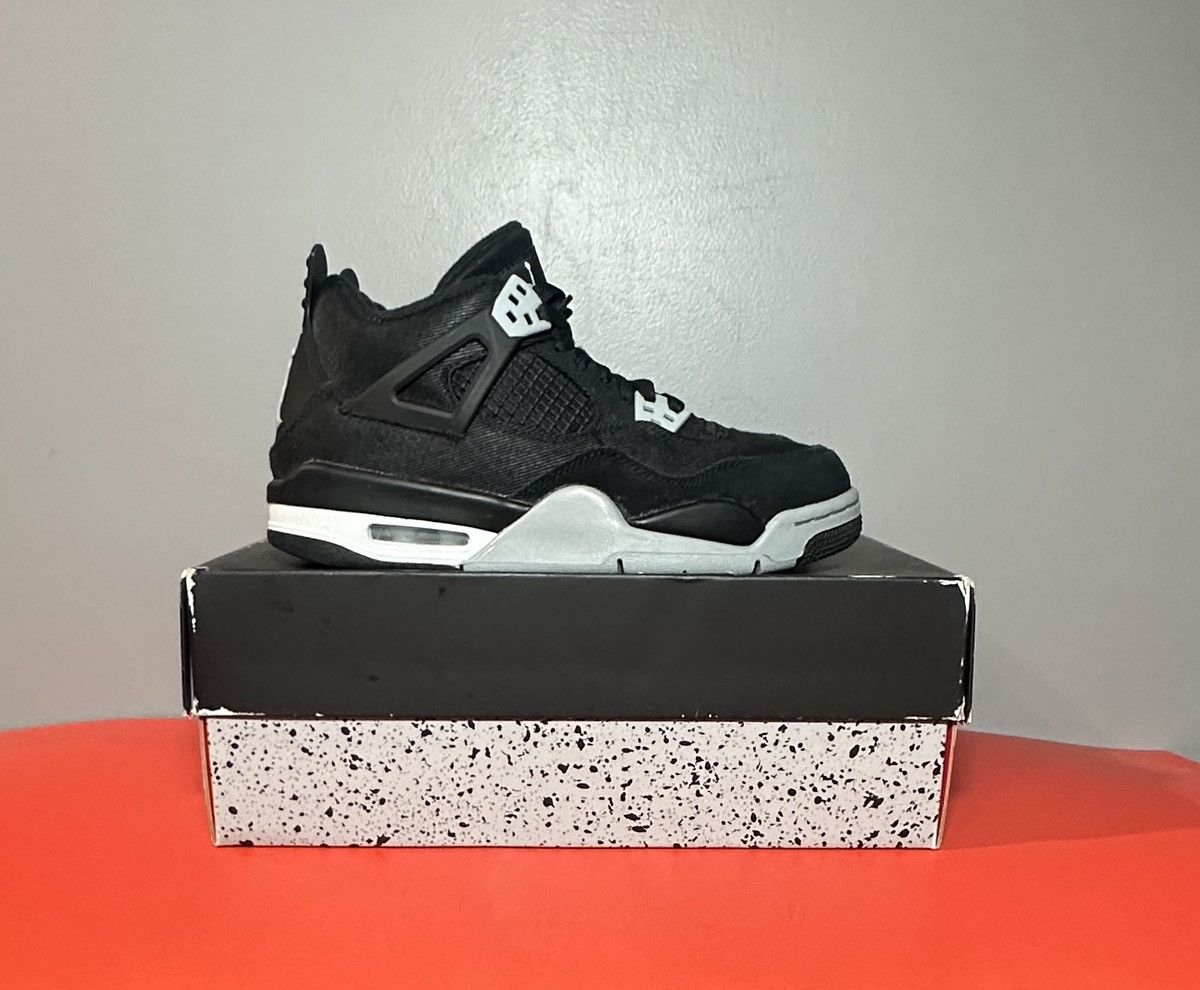 Jordan Brand Size 6.5 (GS) - Jordan 4 Retro SE Black Canvas Size US 6.5 / EU 39-40 - 1 Thumbnail