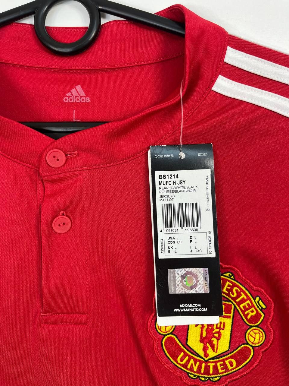 Adidas Manchester United 2017-18 Home Soccer Jersey Adidas Size L Size US L / EU 52-54 / 3 - 4 Thumbnail