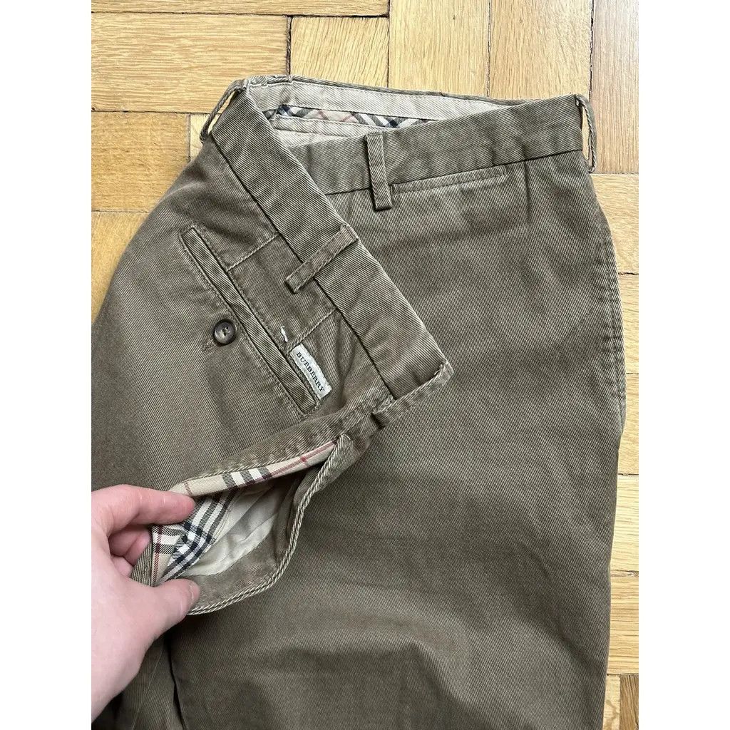 Burberry Burberry London Slim Fit Khaki Chinos Classic Trousers W36 Size US 36 / EU 52 - 9 Thumbnail