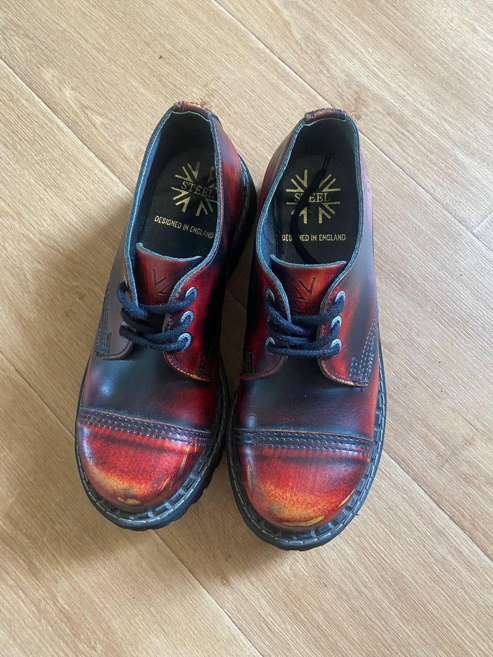 Dockers Vintage Steel Boots UK Flag Size US 7.5 / EU 40-41 - 6 Thumbnail
