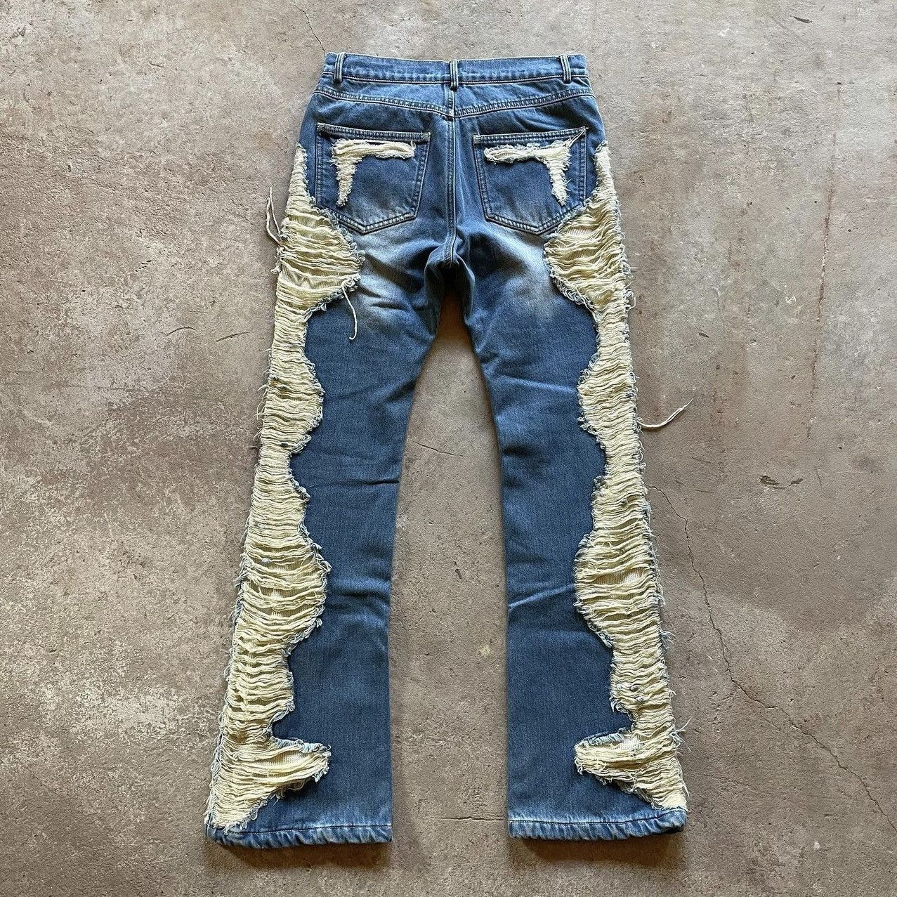 Japanese Brand Faisean Dia Distressed Bootcut Jeans Size US 30 / EU 46 - 2 Thumbnail