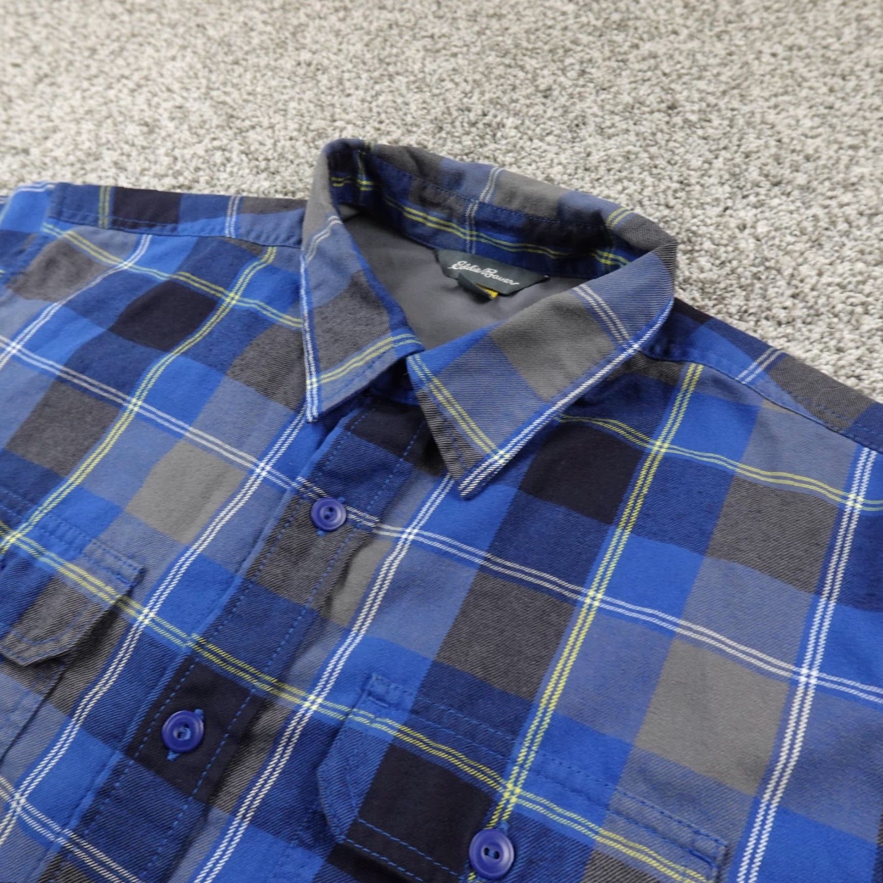 Eddie Bauer Eddie Bauer Shirt Mens L Blue Gray Travex Long Sleeve Button Up Outdoor Hiking Plaid N/A Size US L / EU 52-54 / 3 - 2 Thumbnail
