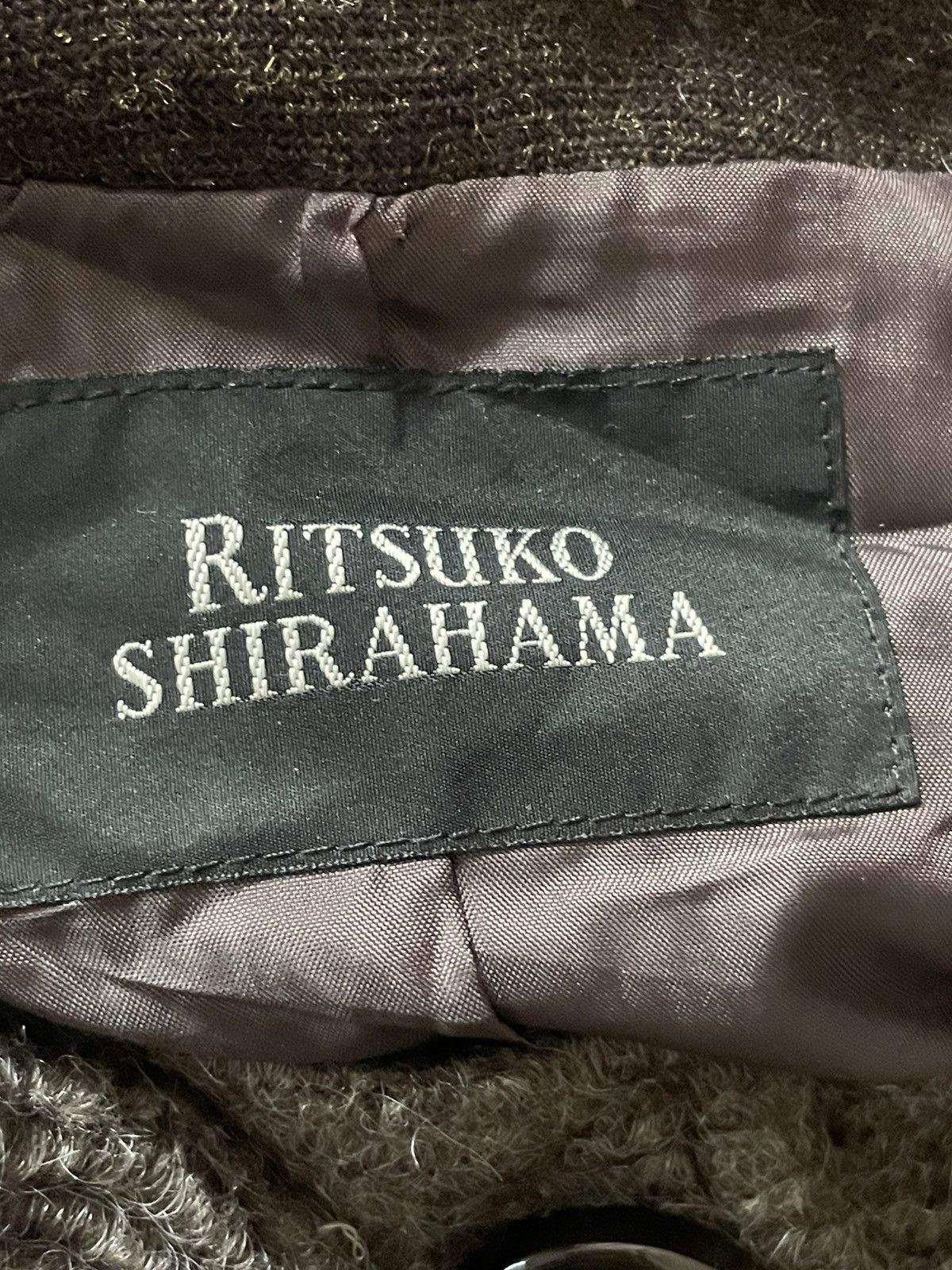 Japanese Brand Ritsuko Shirahama Wool Jacket Size ONE SIZE - 4 Thumbnail