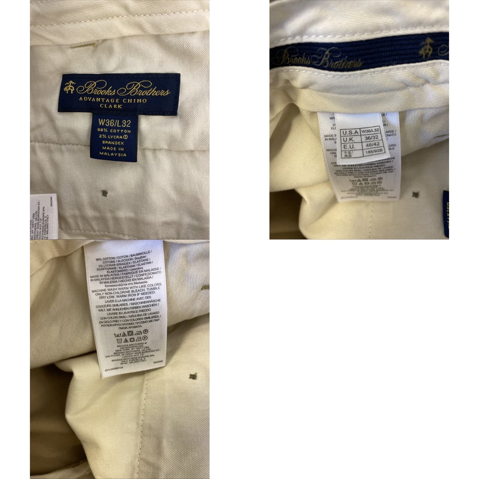 Brooks Brothers Brooks Brothers Chino Pants Mens 36x32 Tan Slim? Regular Flat Front 32 Inseam Dress Casual Men Tan Brooks Brothers Pants Size US 36 / EU 52 - 8 Thumbnail
