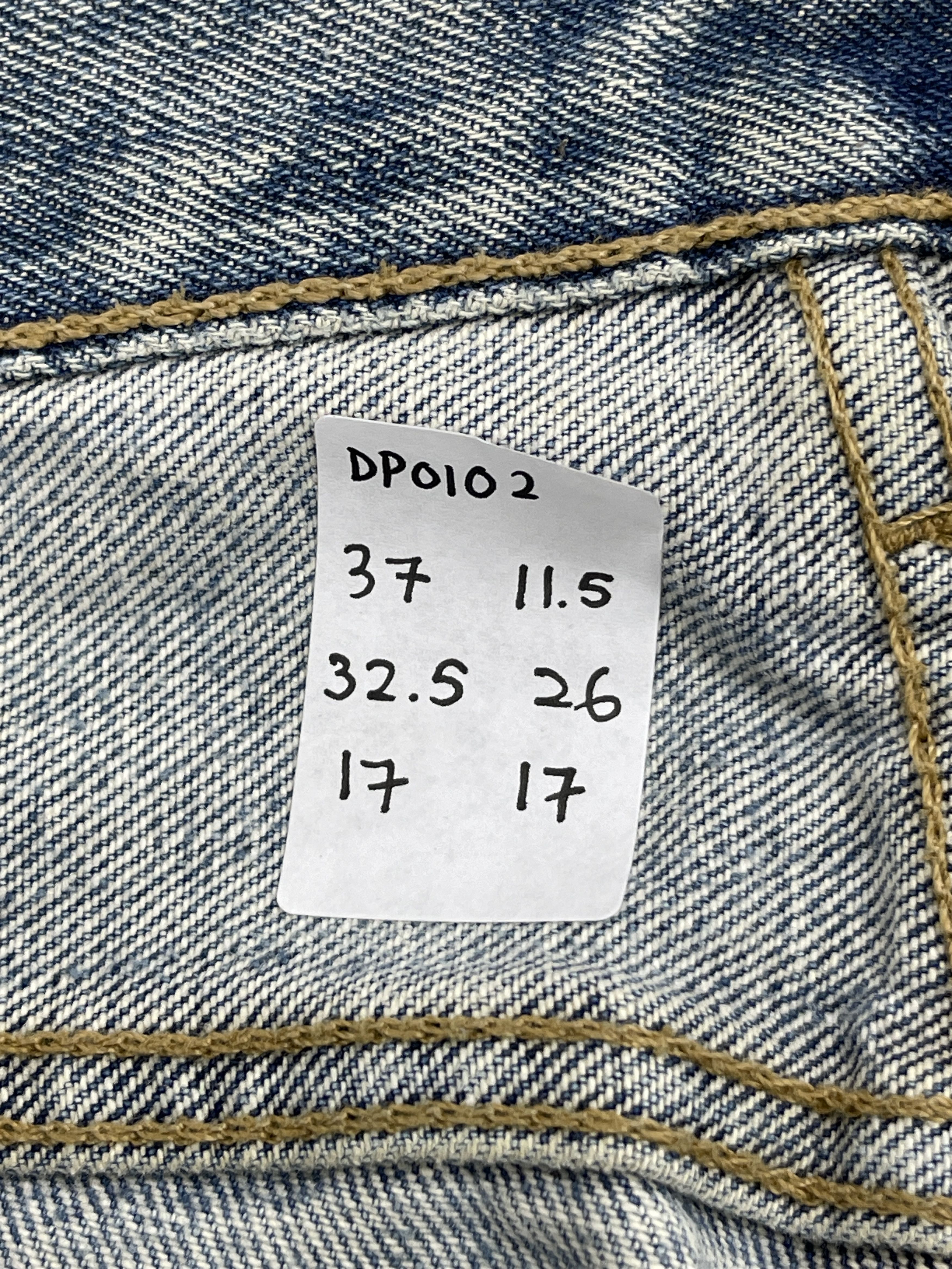 Levi's × Vintage Dirty Vintage Levis 501 Faded Blue Jeans Size US 37 - 15 Thumbnail
