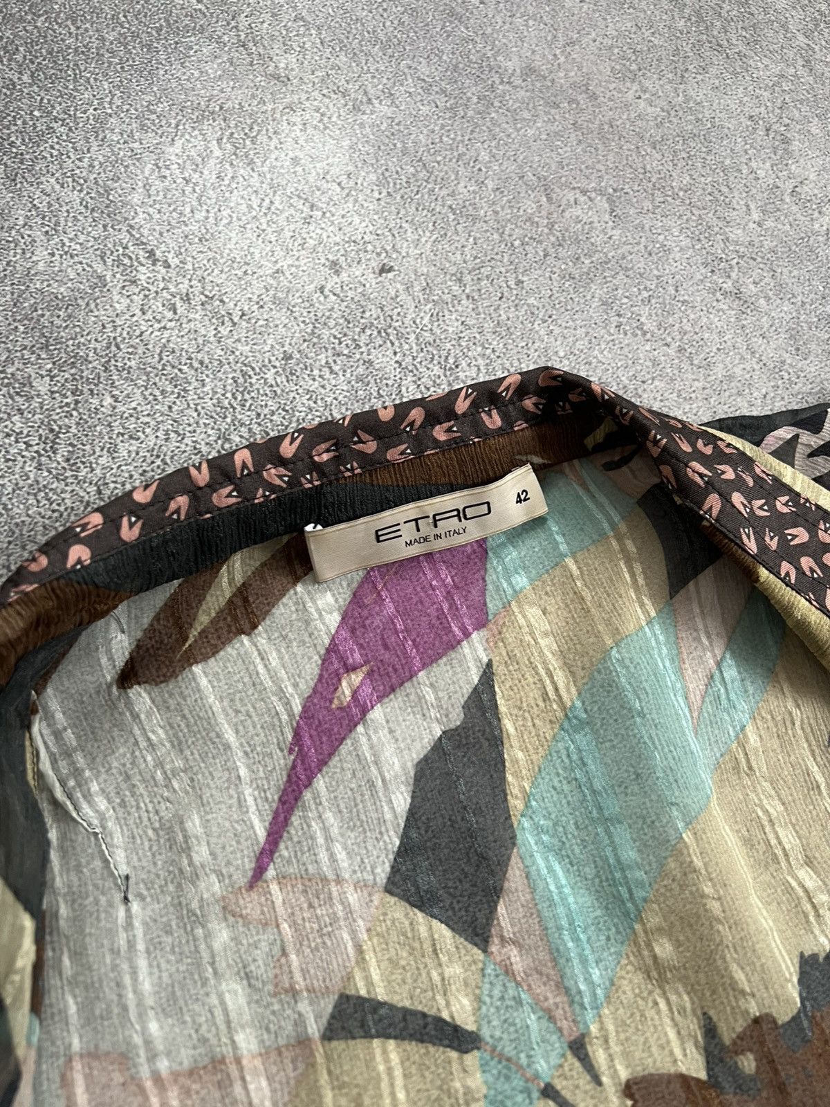 Etro Etro Silk Sheer Long Kimono Duster Floral Print Mesh Dress Size M / US 6-8 / IT 42-44 - 9 Thumbnail