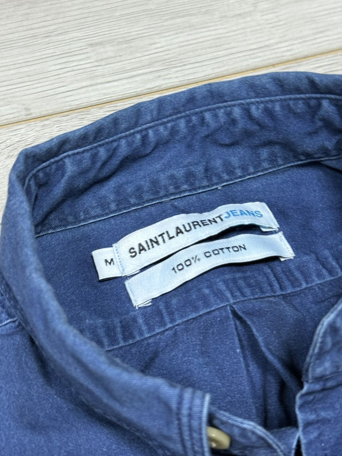 Yves Saint Laurent Saint Laurent jeans overshot vintage shirt buttons Size US M / EU 48-50 / 2 - 5 Thumbnail