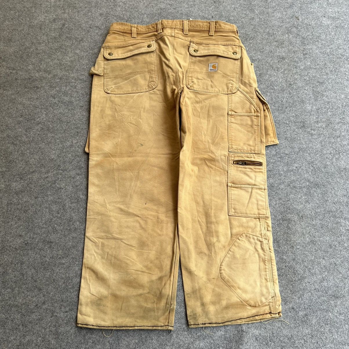 Carhartt × Vintage Vintage Carhartt Cargo Double Knee EB219 BRN Size US 36 / EU 52 - 5 Thumbnail