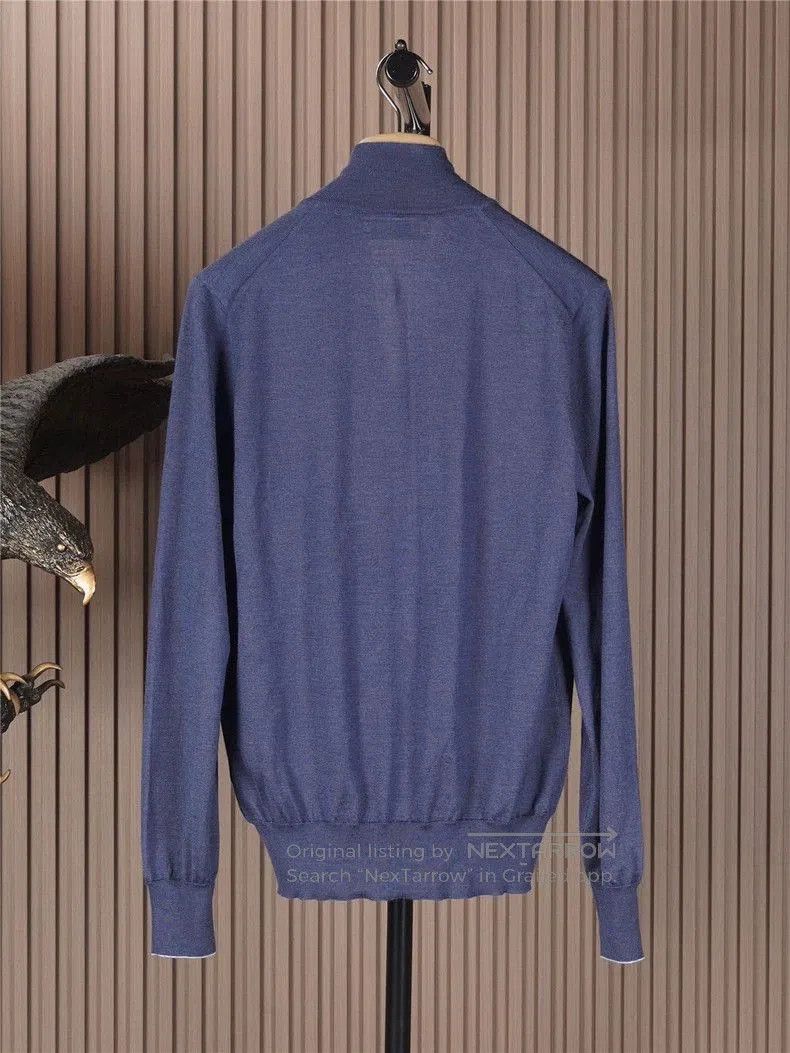 Brunello Cucinelli Brunello Cucinelli Cashmere Silk Knit Jacket. Size US XXL / EU 58 / 5 - 2 Thumbnail